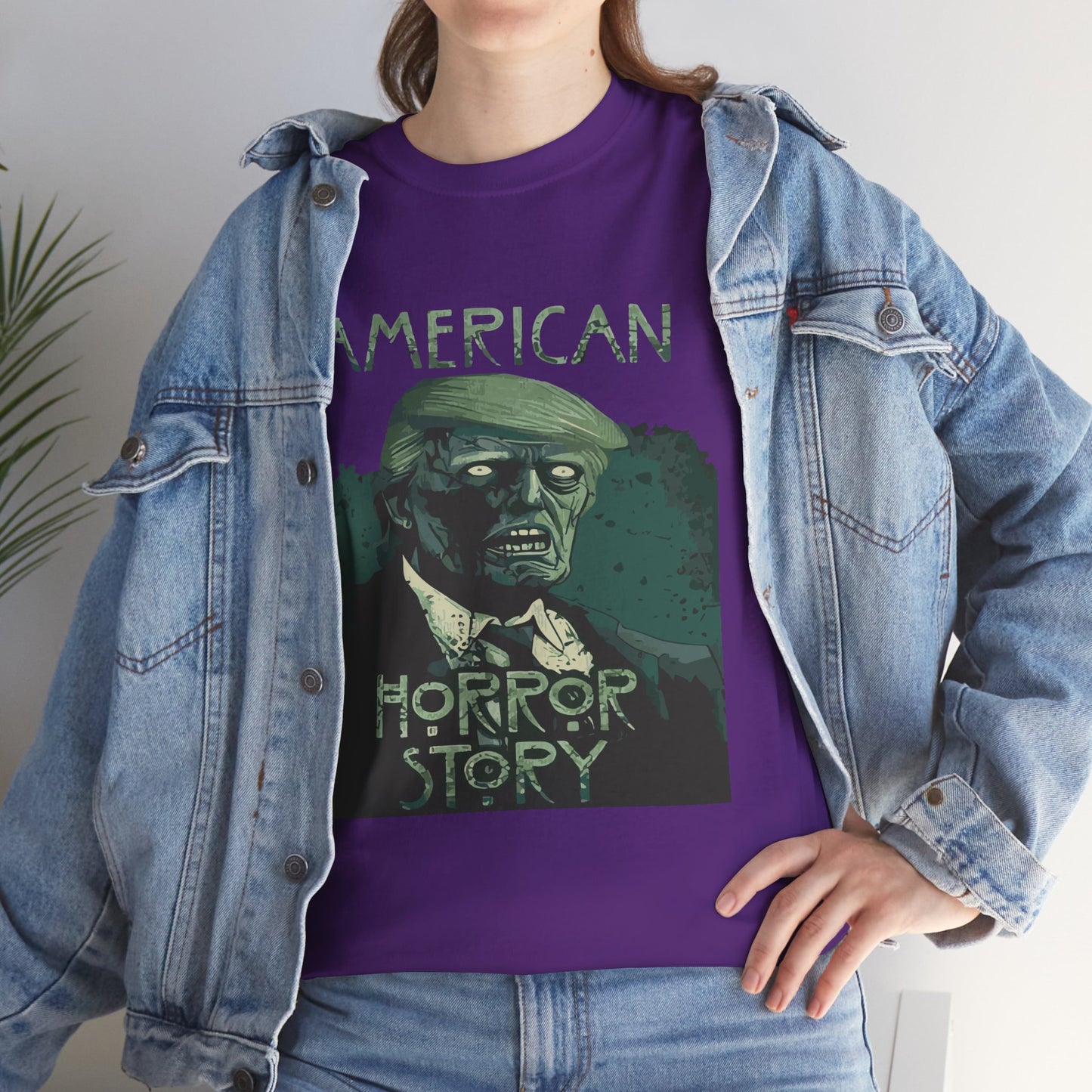 American Horror Story Unisex Heavy Cotton Tee, Horror Fan Gift, Graphic Tee, Halloween Costume, TV Show Merch