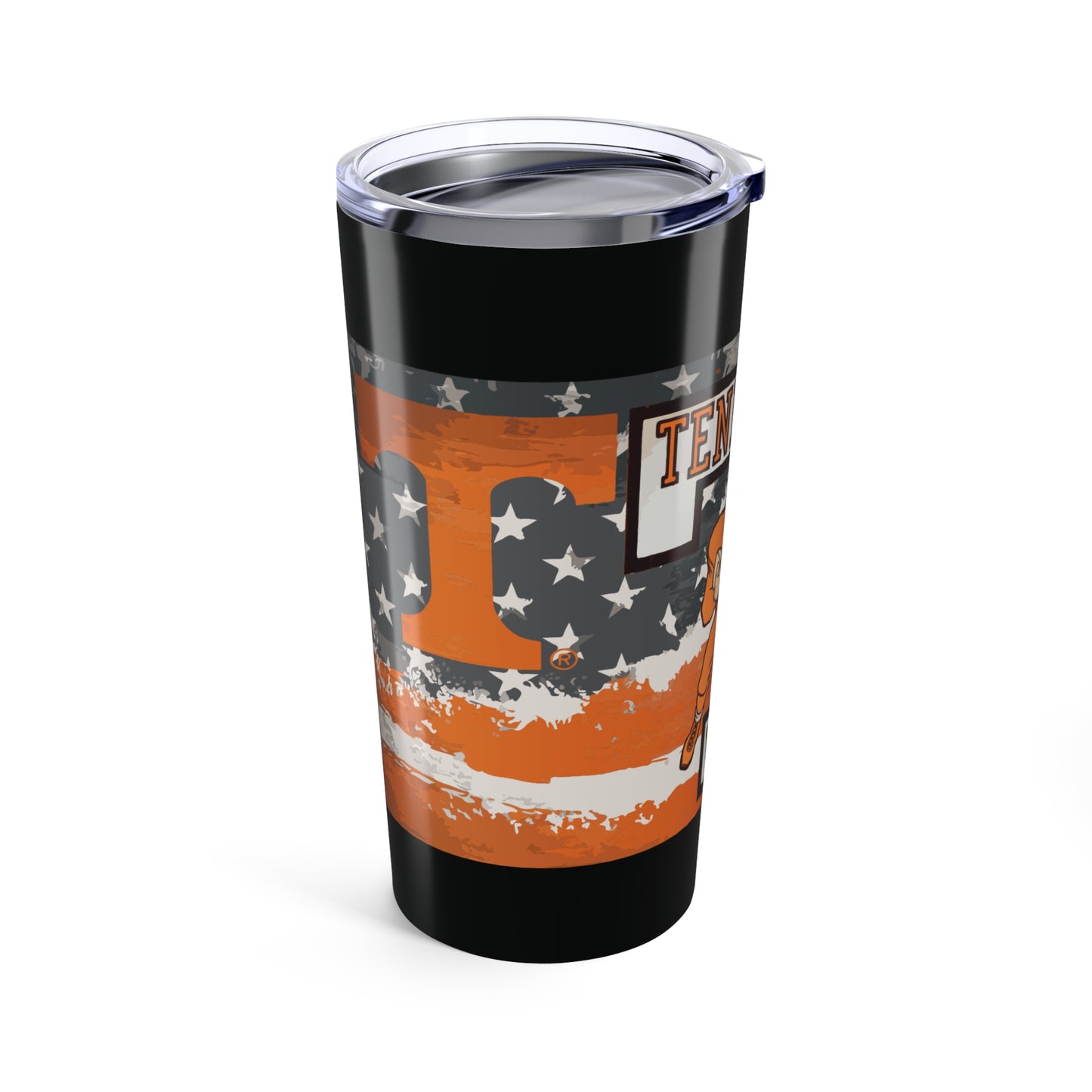 Tennessee Vols Tumbler, Sports Fan Travel Mug, Gift for College Alumni, Tailgate Accessories, Party Drinkware, Home Bar Decor