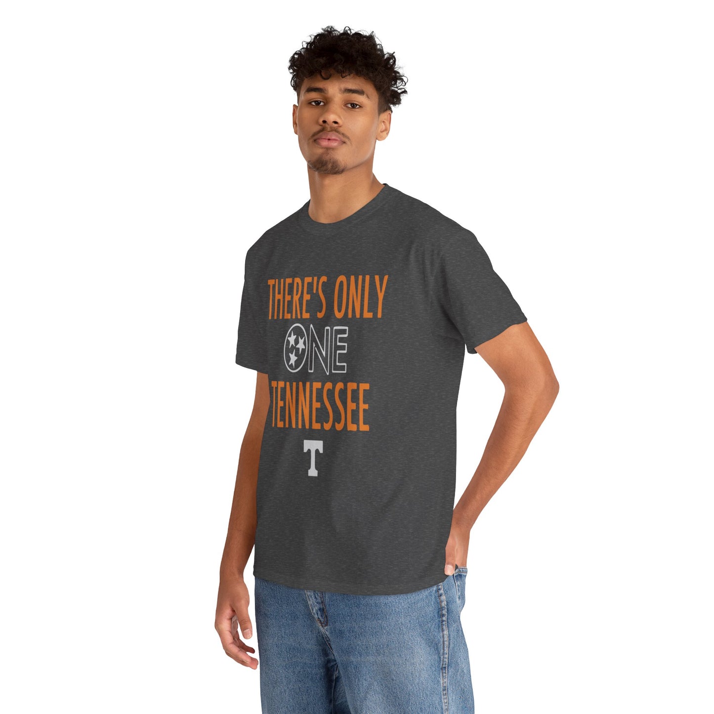 Tennessee Pride Tee, Unisex Heavy Cotton Tee, Tennessee Fans Gift, College Sports Apparel, Casual Everyday Wear, State Pride Shirt