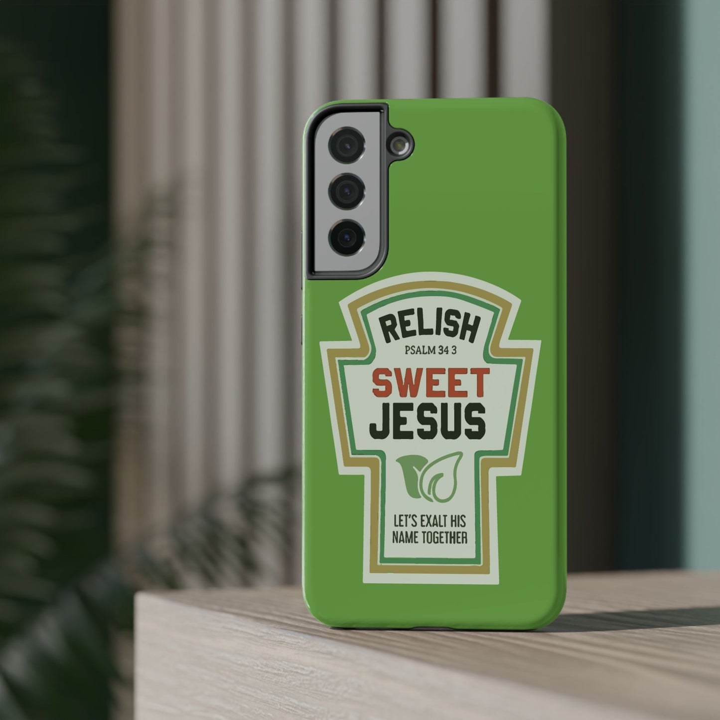 Relish Sweet Jesus Phone Case, Christian Gift, Impact-Resistant Case, Religious Phone Accessory, Faith-Based Present, Celebration Case