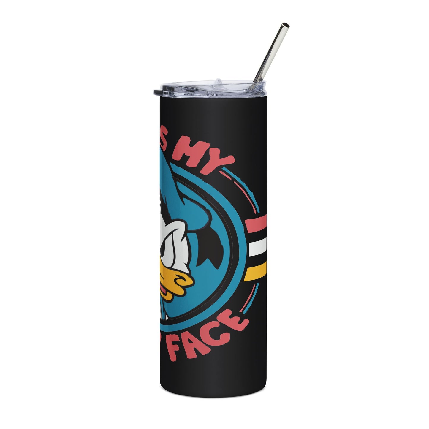 20oz Stainless Steel Tumbler - Funny Face Donald Duck