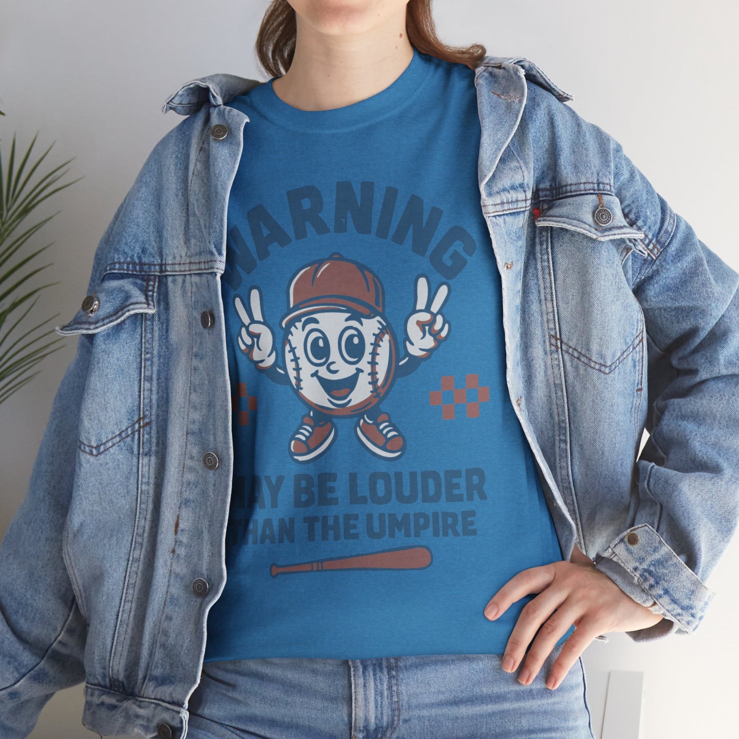 Warning T-Shirt, Fun Umpire Tee, Unique Sports Gift, Casual Wear, Perfect for Baseball Fans
