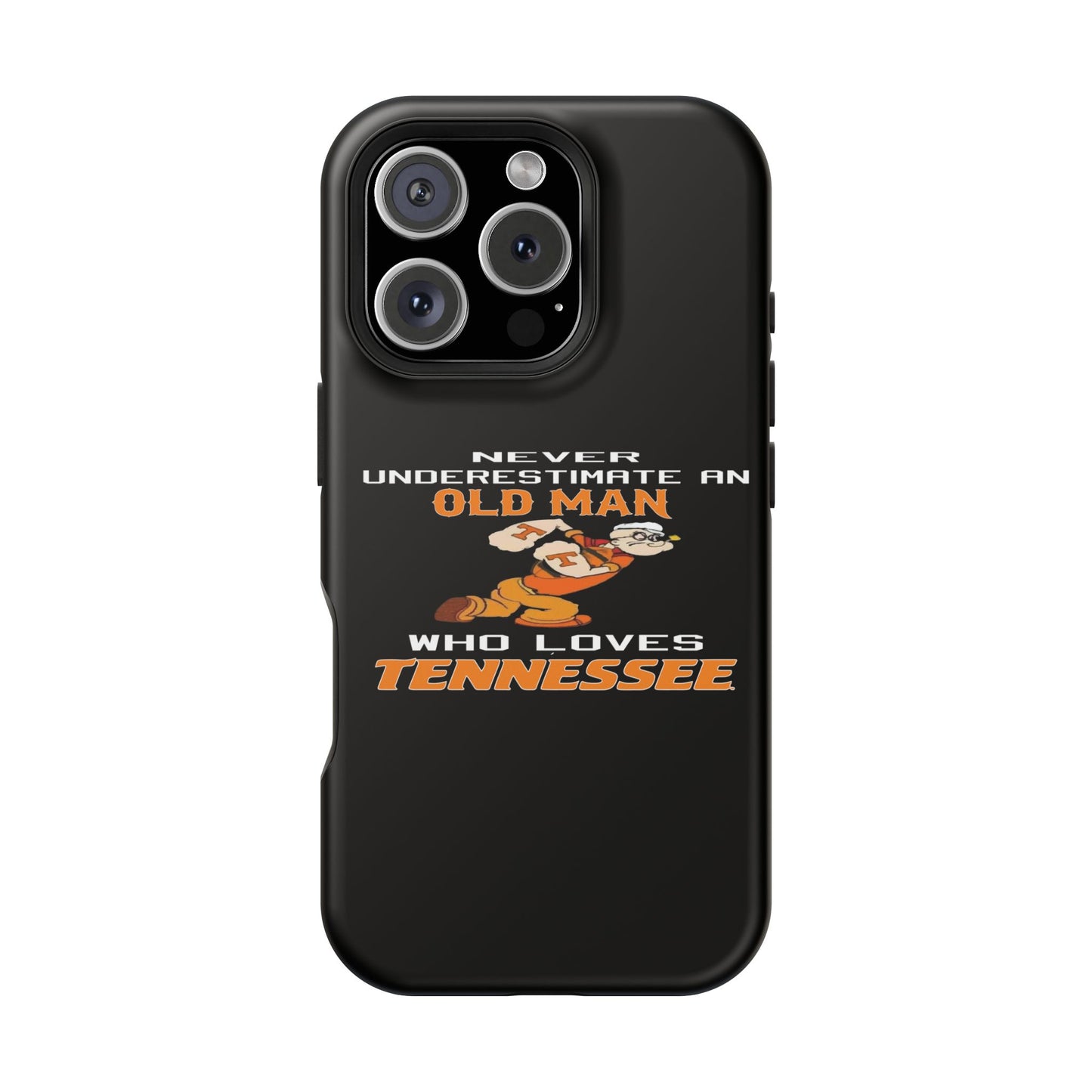 Tough Phone Case, Old Man Who Loves Tennessee, Gift for Grandpa, Tennessee Pride, Men's Accessories, Father's Day, Custom Cases