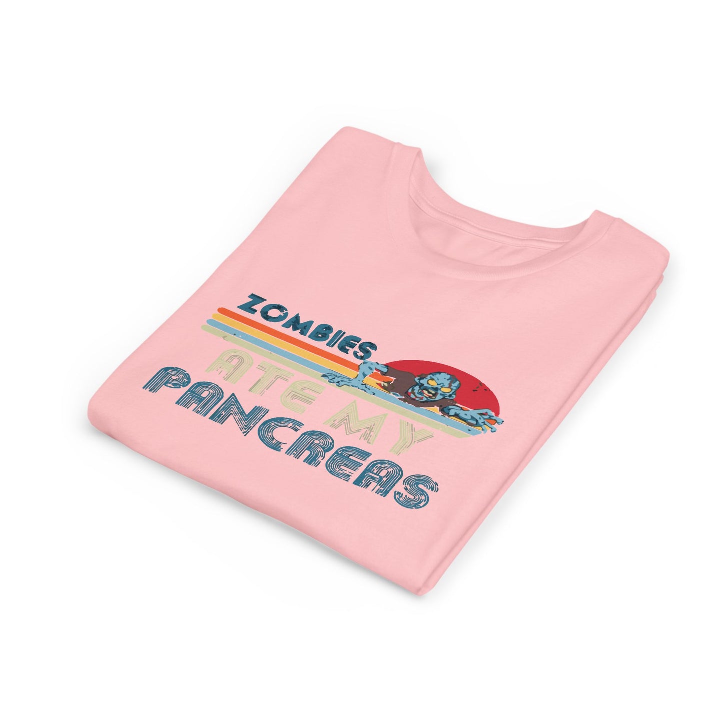 Youth Zombie Tee, Cute Graphic T-Shirt for Kids, Fun Short Sleeve Top, Halloween Costume, Gift for Little Horror Fans