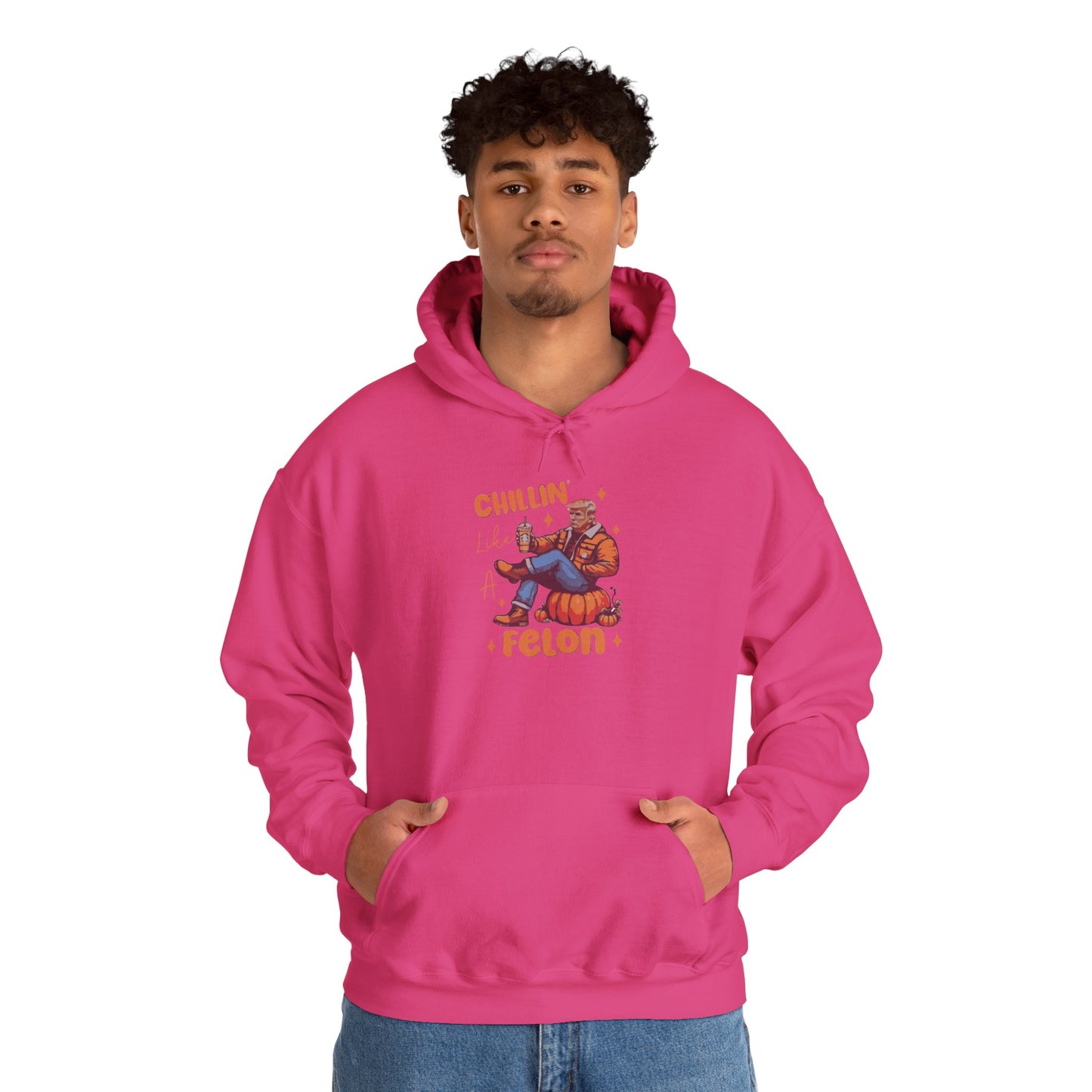 Chillin' Like a Felon Hoodie - Cozy Unisex Sweatshirt for Fall Celebrations