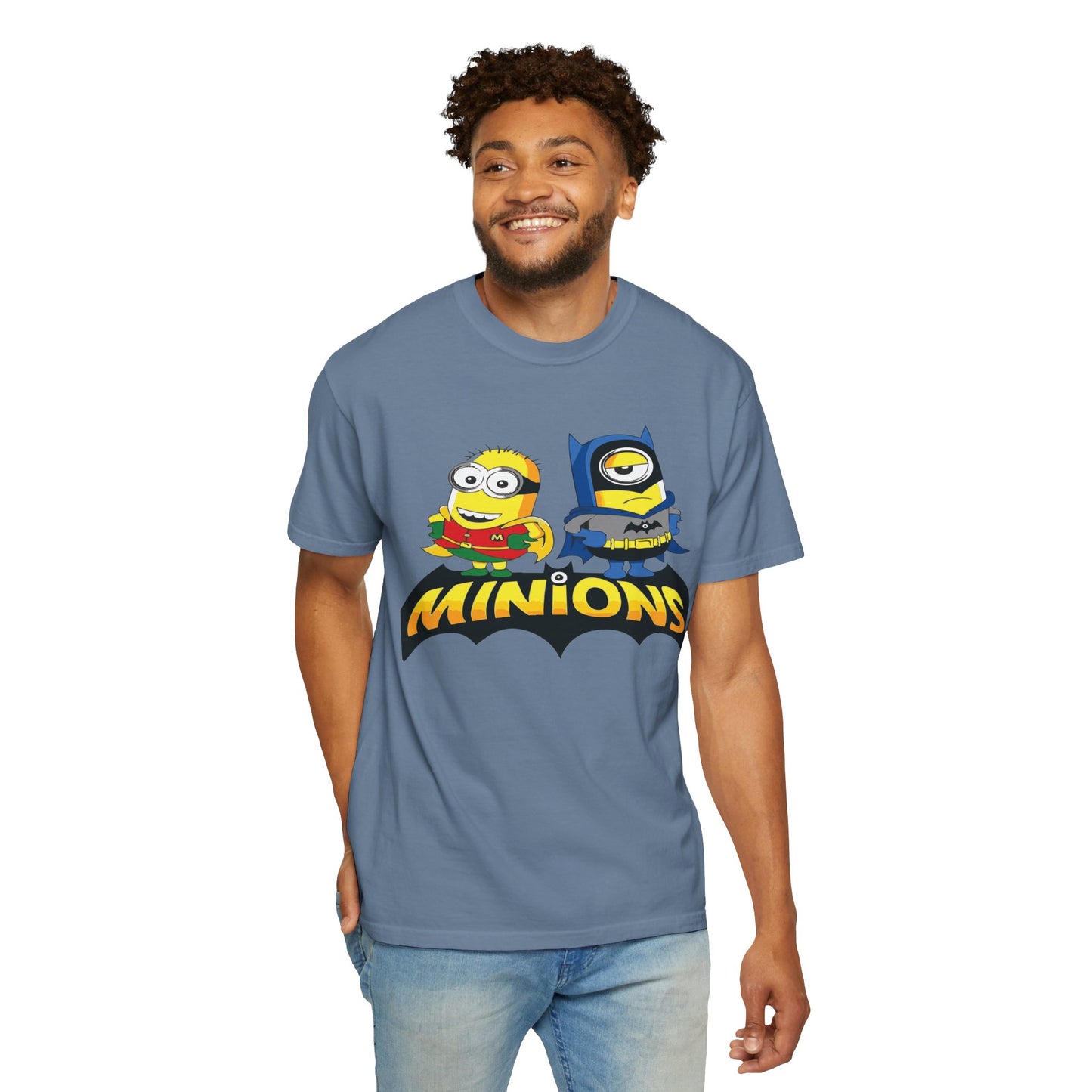 Minions Superhero Unisex T-shirt, Fun Gift for Kids, Cartoon Apparel, Birthday Party Outfit, Family Movie Night Wear