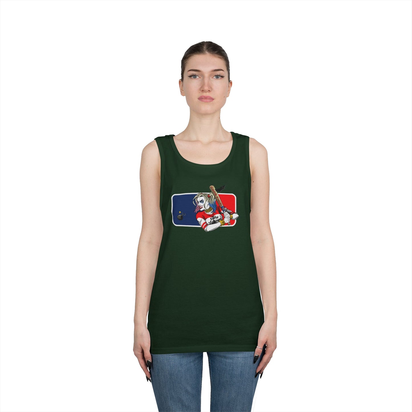 Harley Quinn Unisex Tank Top - DC MLB Summer Wear
