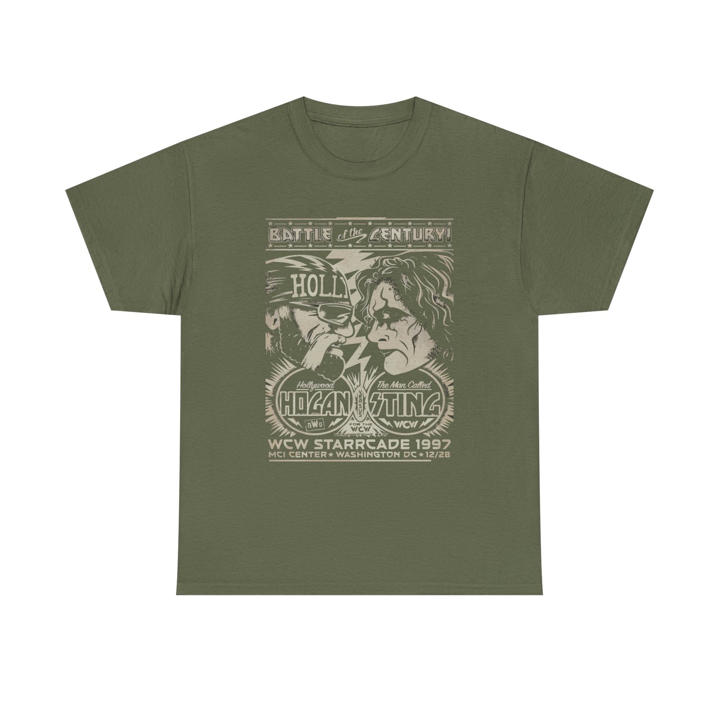 Vintage Wrestling Tee - Hulk vs Sting Retro Sports Nostalgia - Classic WCW Unisex Heavy Cotton Tee