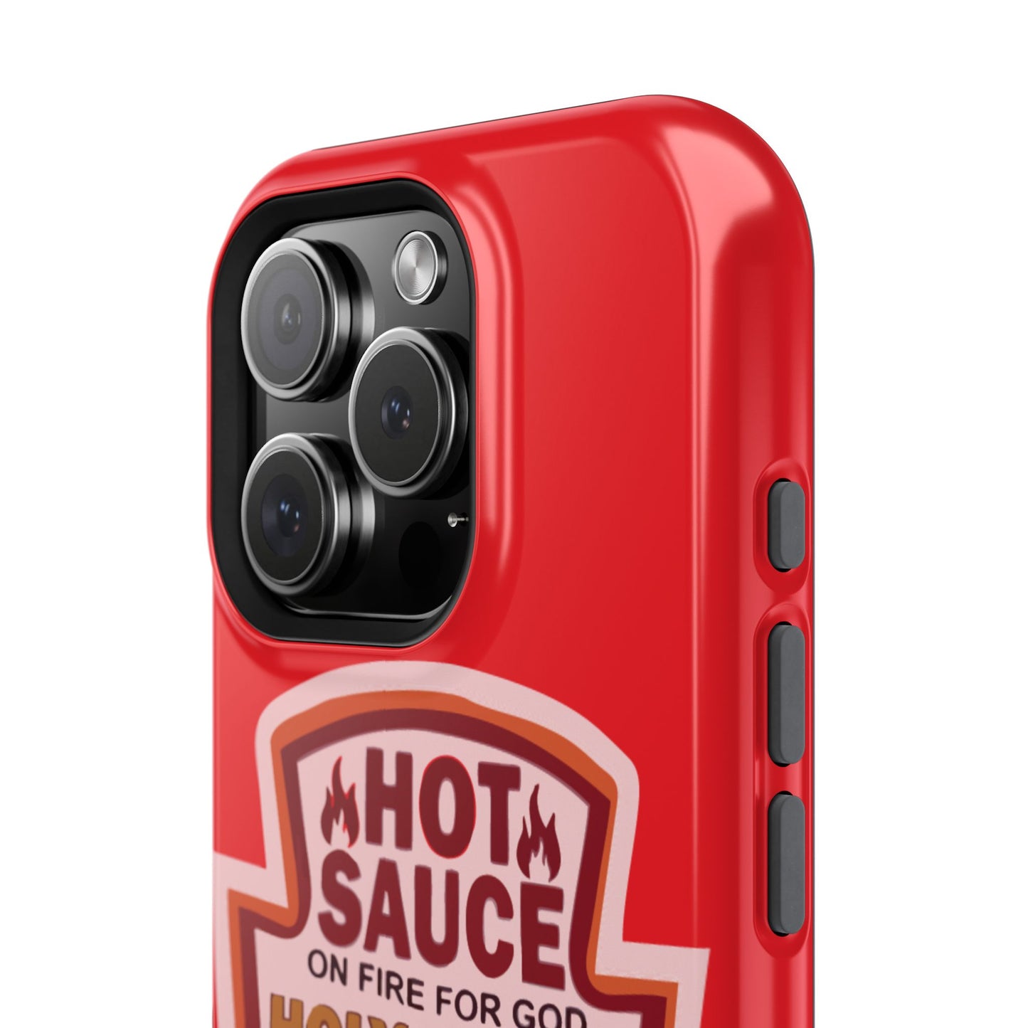 Holy Spirit Hot Sauce Phone Cases - Impact-Resistant, Christian Gift, Spiritual Reminder, Unique Design, Faith-Based Accessory