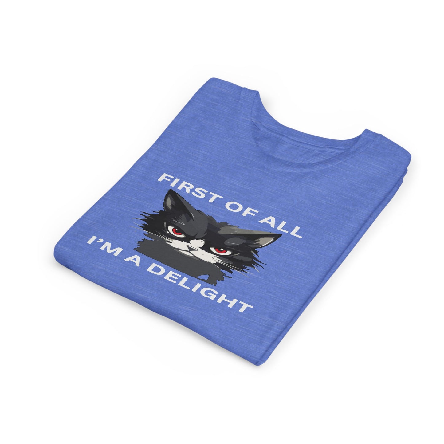 Youth Cat Humor Tee - Perfect for Cat Lovers, Birthday Gifts for Kids, Everyday Wear, Funny Quotes Shirt, Gift for Pet Lovers