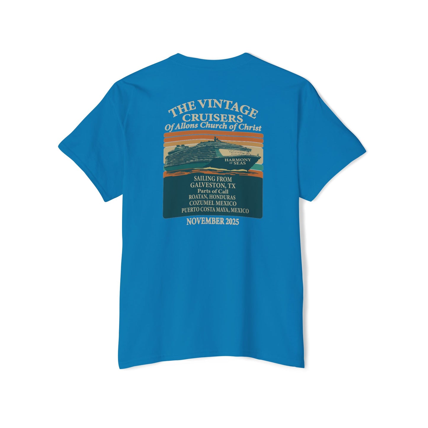 Retro Pocket Tee Allons Church of Christ Cruise 2025 Unisex T-Shirt