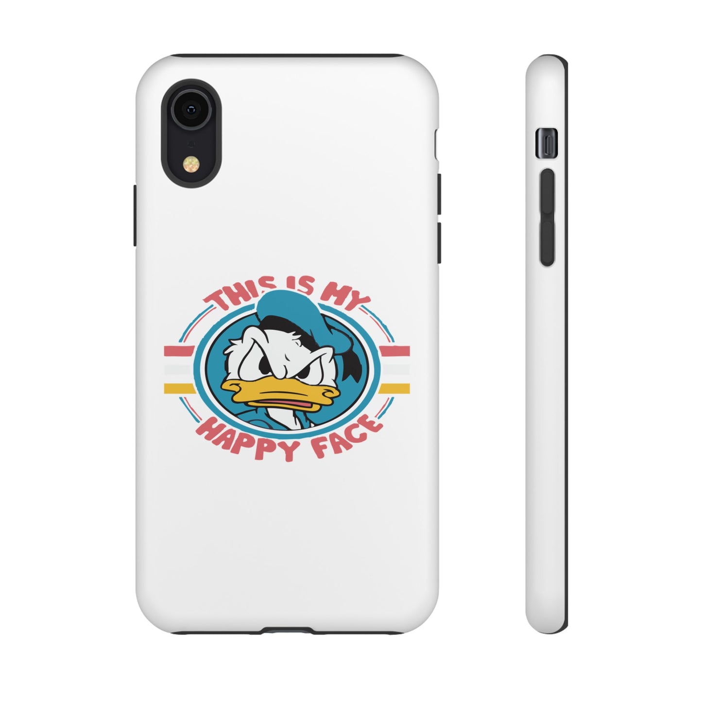 Tough Cases: This is My Happy Face Phone Case, Funny Phone Case, Donald Duck Case, Cute Phone Accessory, Gift for Disney Fans