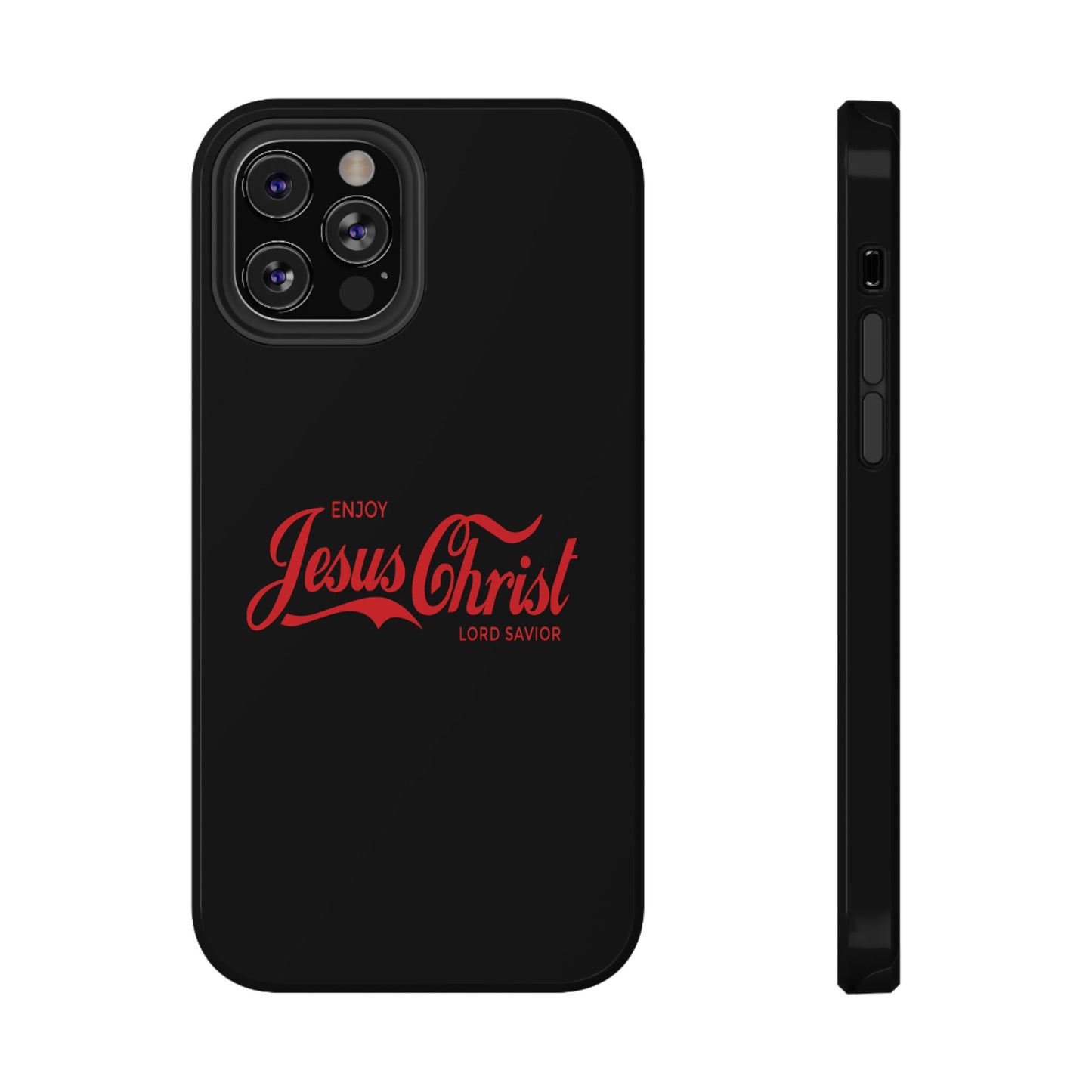 Impact-Resistant Phone Case: Enjoy Jesus Christ Lord Savior, Christian Gift, Durable Protection, Faith-Based Accessory, Holiday Gift