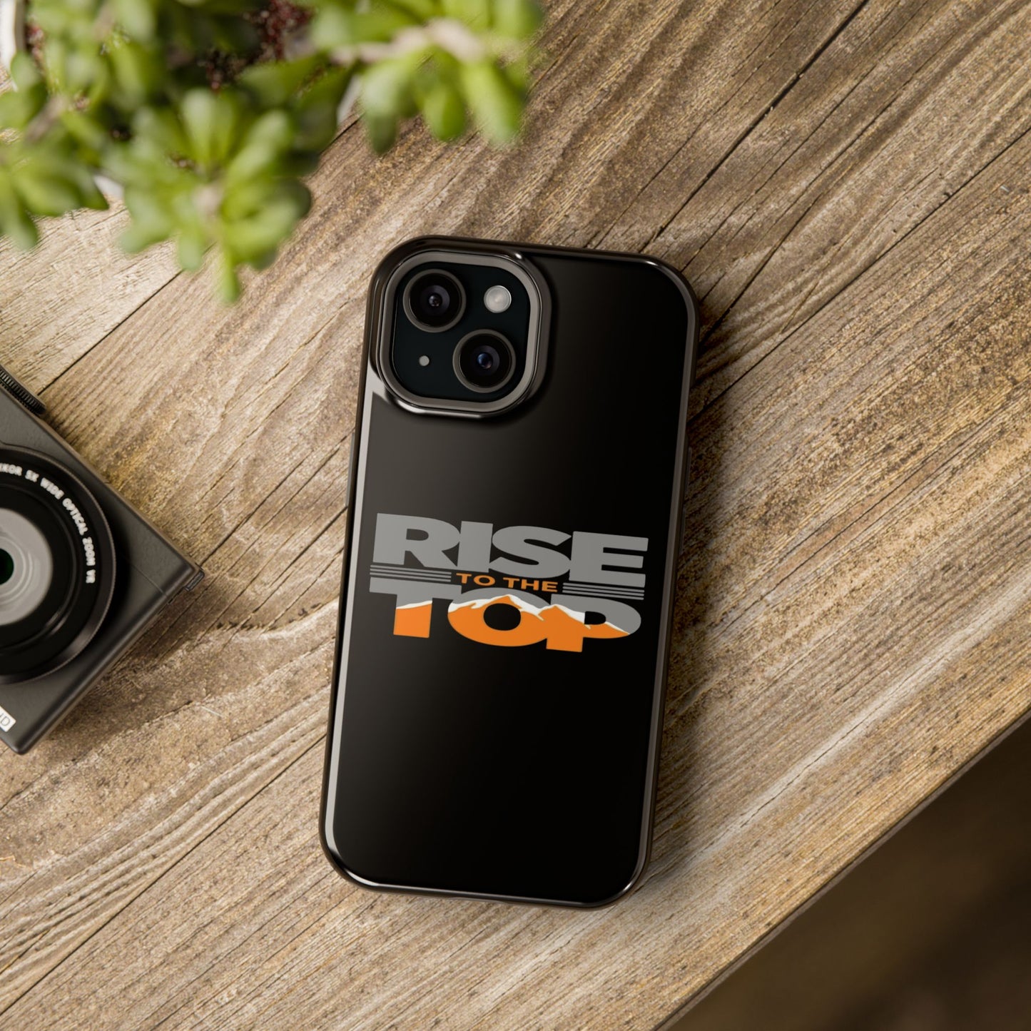 Impact-Resistant Phone Case - Rise to the Top, Durable Phone Cover, Gift for Motivational Quotes Lovers, Trendy Tech Accessories