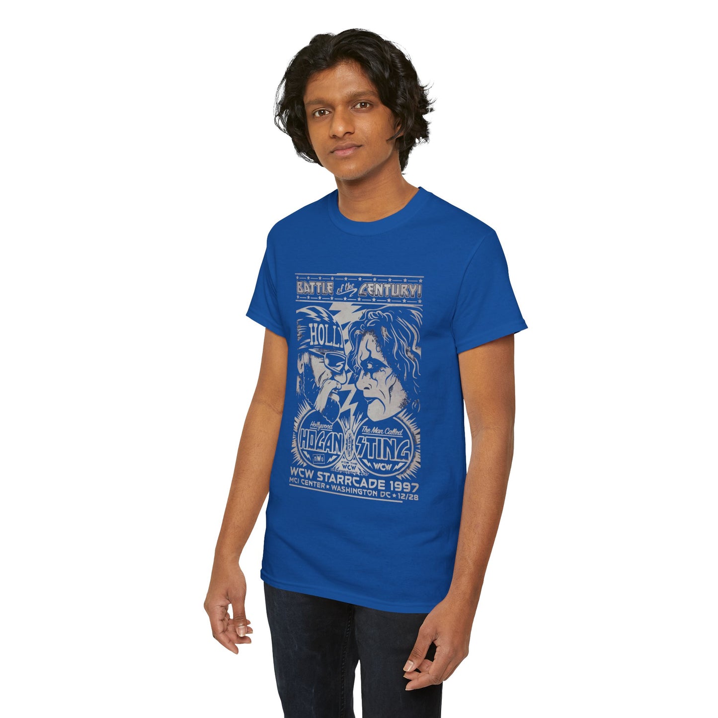 Vintage Wrestling Tee - Hulk vs Sting Retro Sports Nostalgia - Classic WCW Unisex Heavy Cotton Tee
