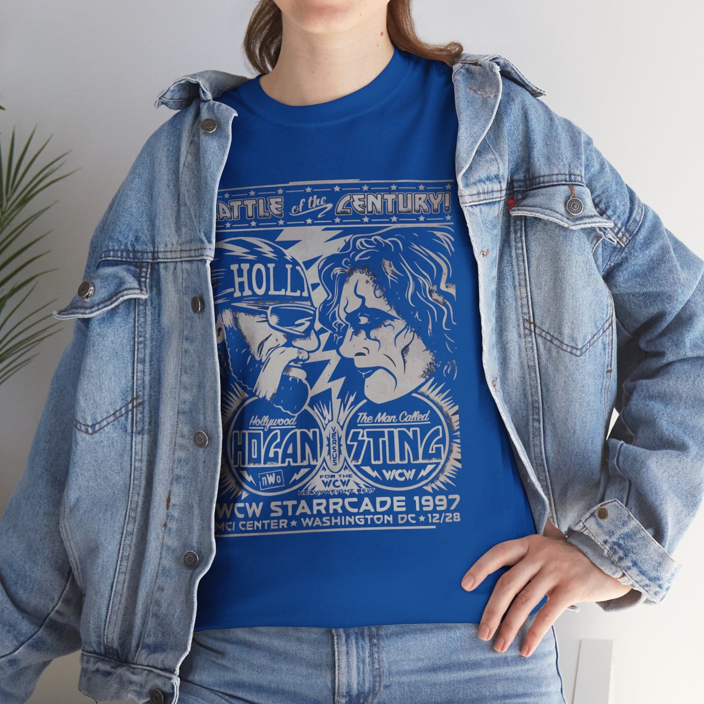 Vintage Wrestling Tee - Hulk vs Sting Retro Sports Nostalgia - Classic WCW Unisex Heavy Cotton Tee