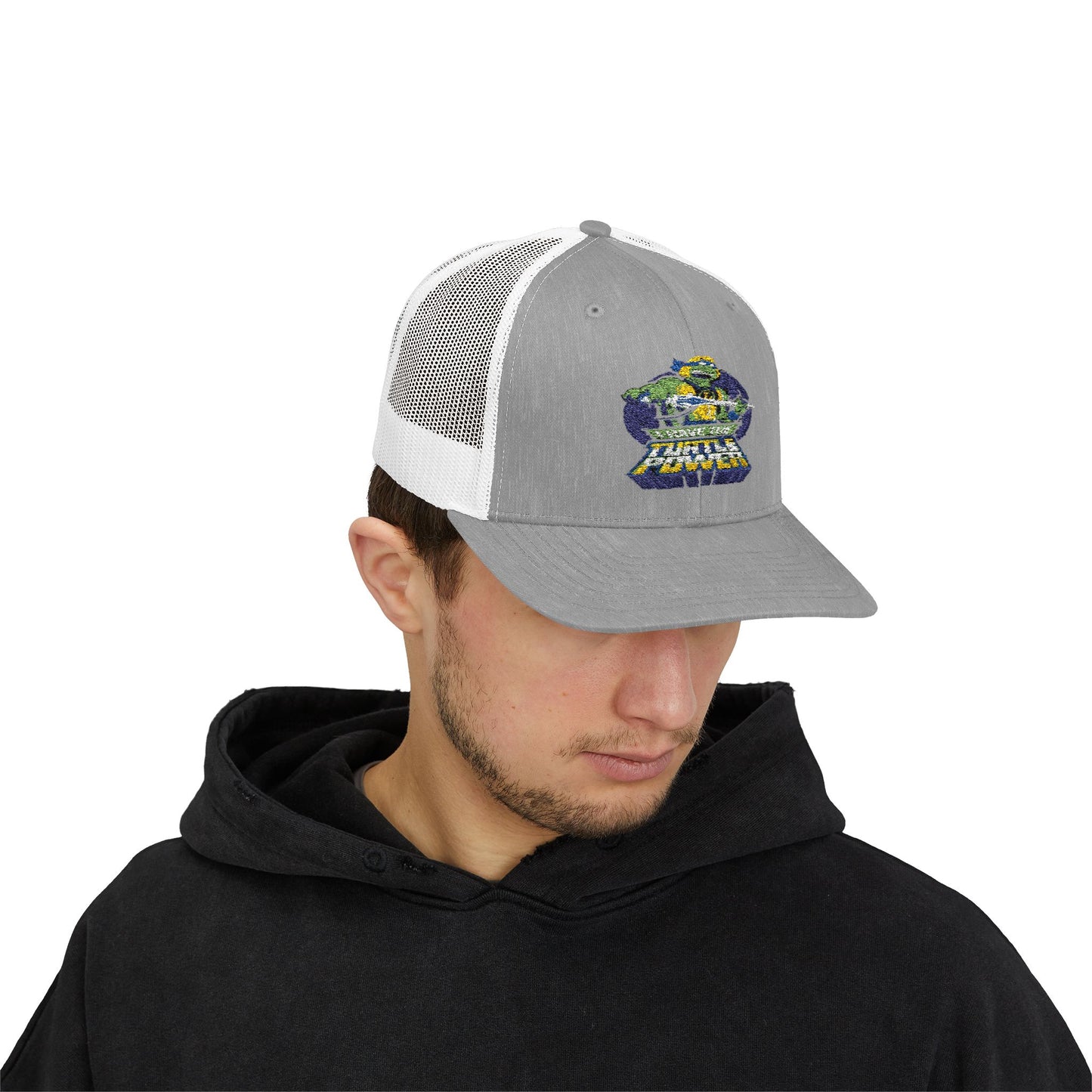 Retro Ninja Turtle Snapback Trucker Cap - Fun & Stylish Kids' Accessory