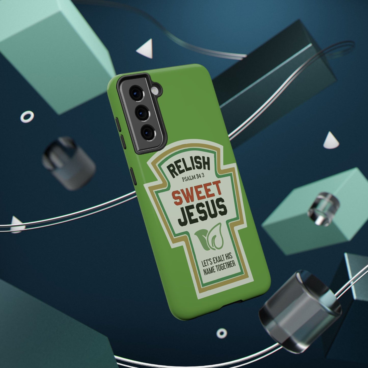 Relish Sweet Jesus Phone Case, Christian Gift, Impact-Resistant Case, Religious Phone Accessory, Faith-Based Present, Celebration Case