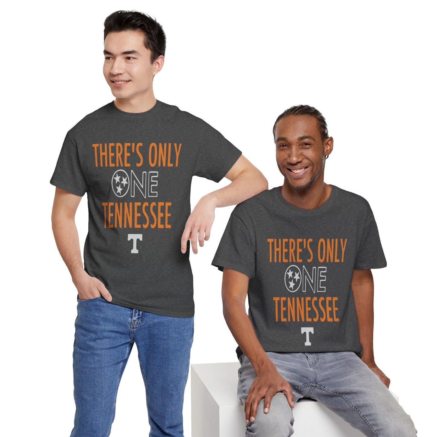 Tennessee Pride Tee, Unisex Heavy Cotton Tee, Tennessee Fans Gift, College Sports Apparel, Casual Everyday Wear, State Pride Shirt