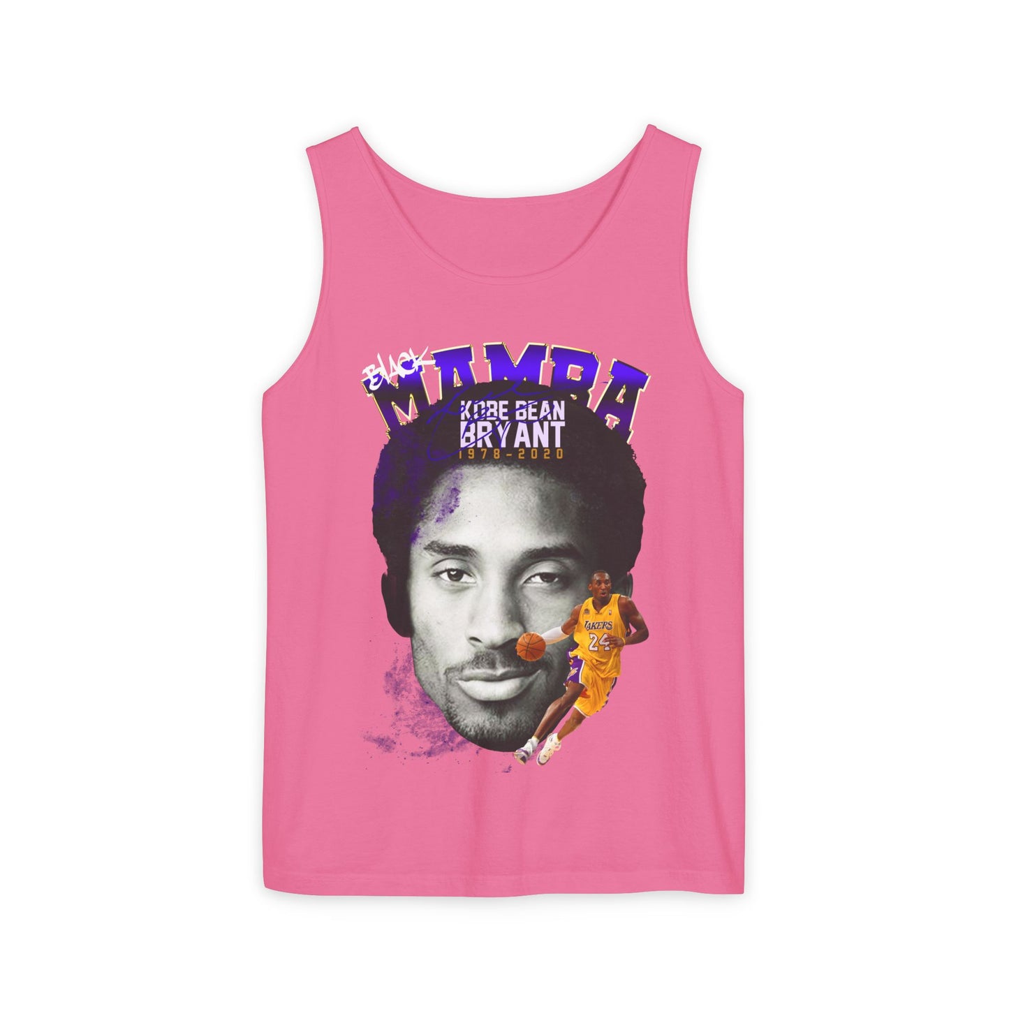 Kobe Bryant Tribute Tank Top, Unisex Basketball Apparel, Gift for Sports Fans, Summer Casual Wear, Mamba Mentality Fashion