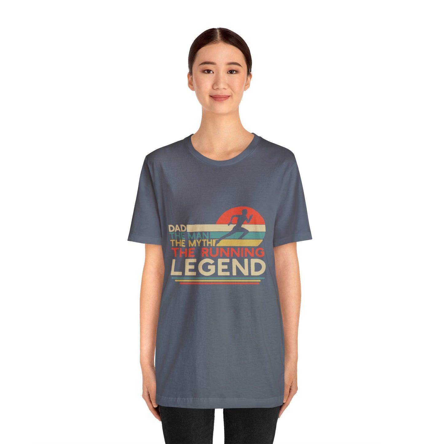 The man. The Myth, The Runner Unisex Jersey Short Sleeve Tee