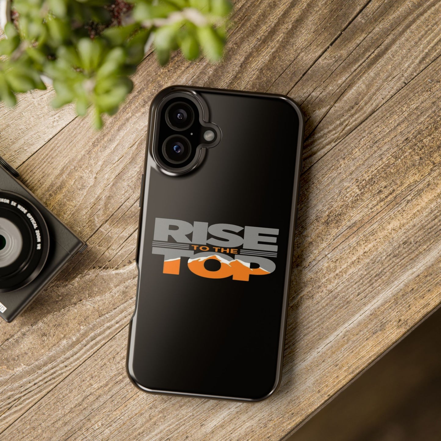 Impact-Resistant Phone Case - Rise to the Top, Durable Phone Cover, Gift for Motivational Quotes Lovers, Trendy Tech Accessories