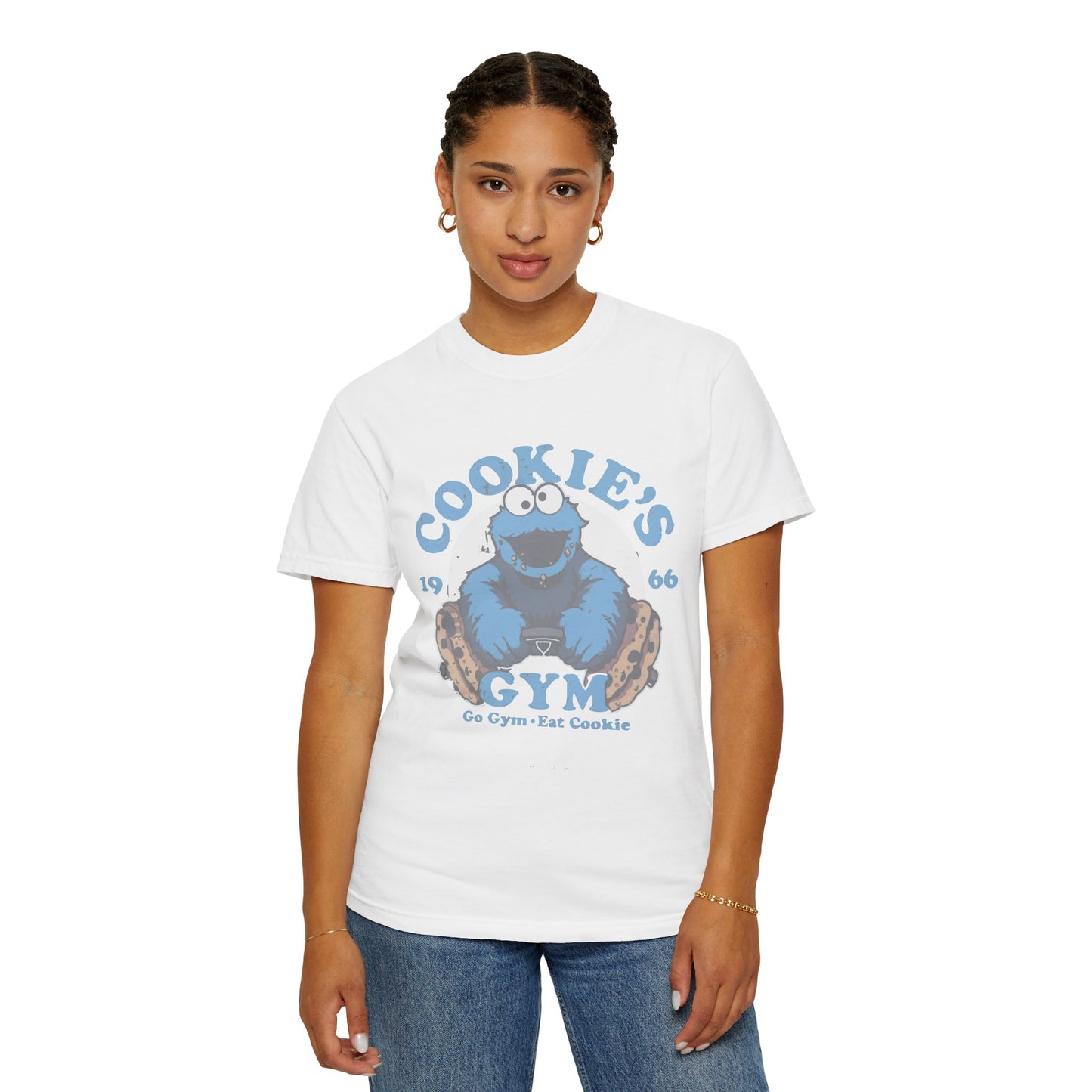 Cookie Monster Inspired Unisex T-Shirt, Fun Gift for Gamers, Casual Wear, Birthday Gift, Kitchen & Gym Motivation
