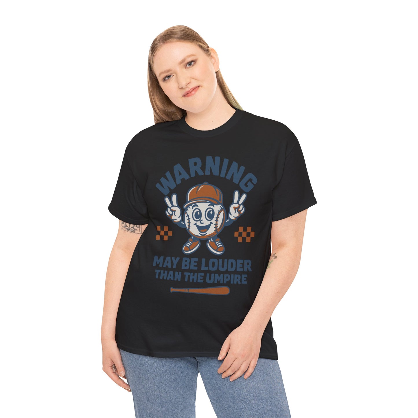 Warning T-Shirt, Fun Umpire Tee, Unique Sports Gift, Casual Wear, Perfect for Baseball Fans