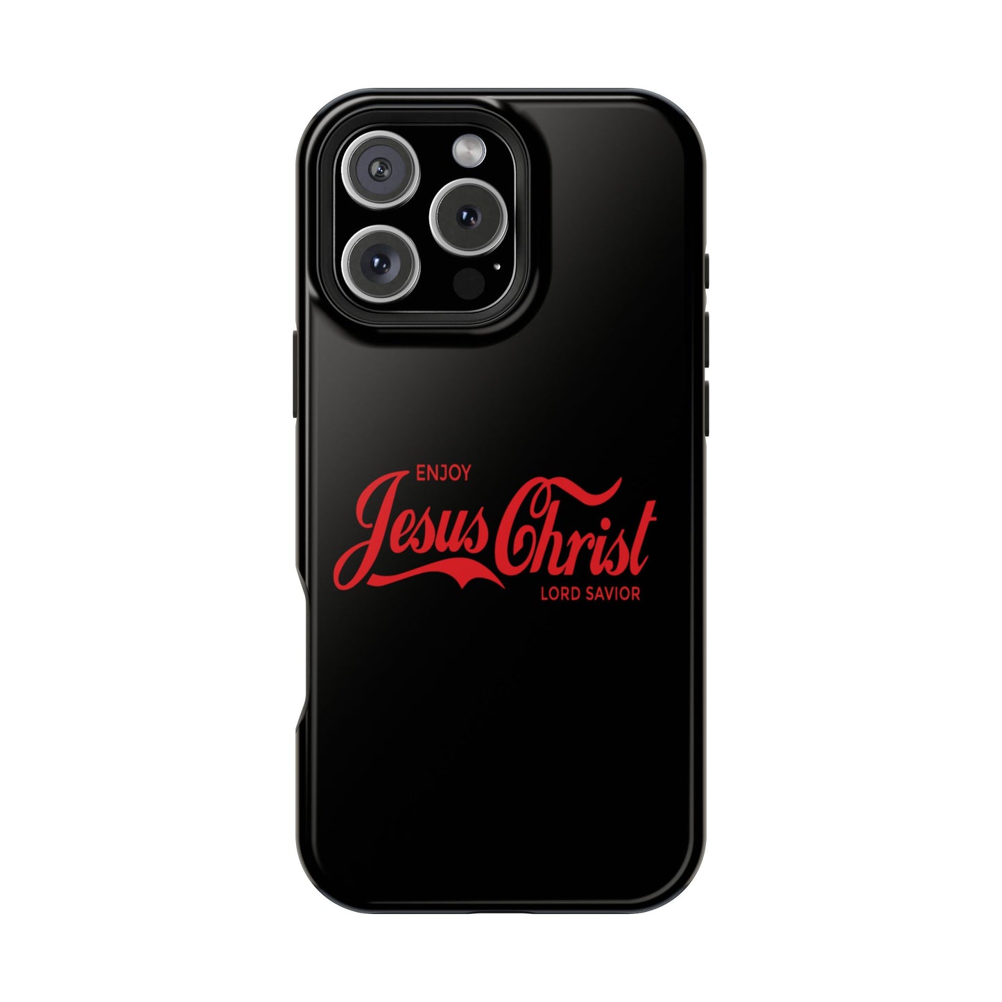 Impact-Resistant Phone Case: Enjoy Jesus Christ Lord Savior, Christian Gift, Durable Protection, Faith-Based Accessory, Holiday Gift