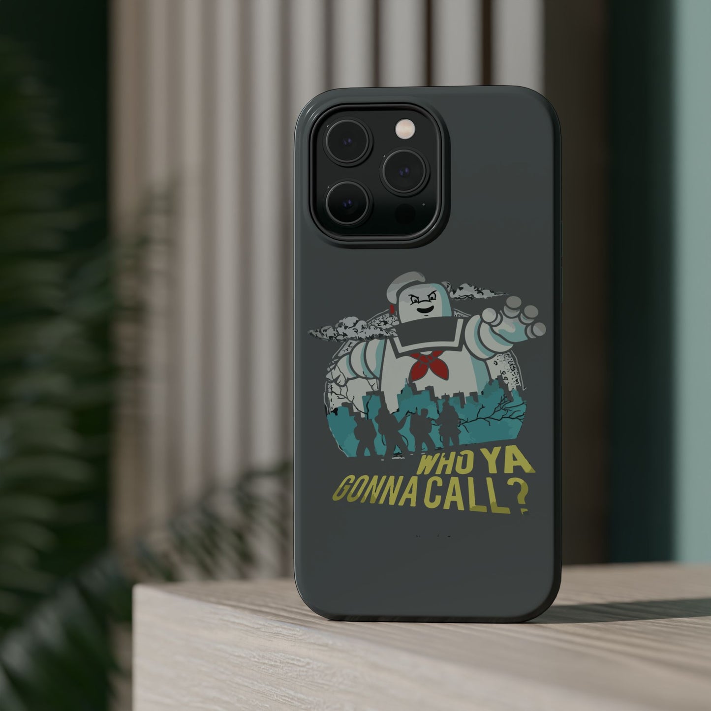 Ghostbuster-Inspired Tough Phone Case - Who Ya Gonna Call? - Perfect for Fans, Gift for Halloween, Geeky Accessories, Durable Protection