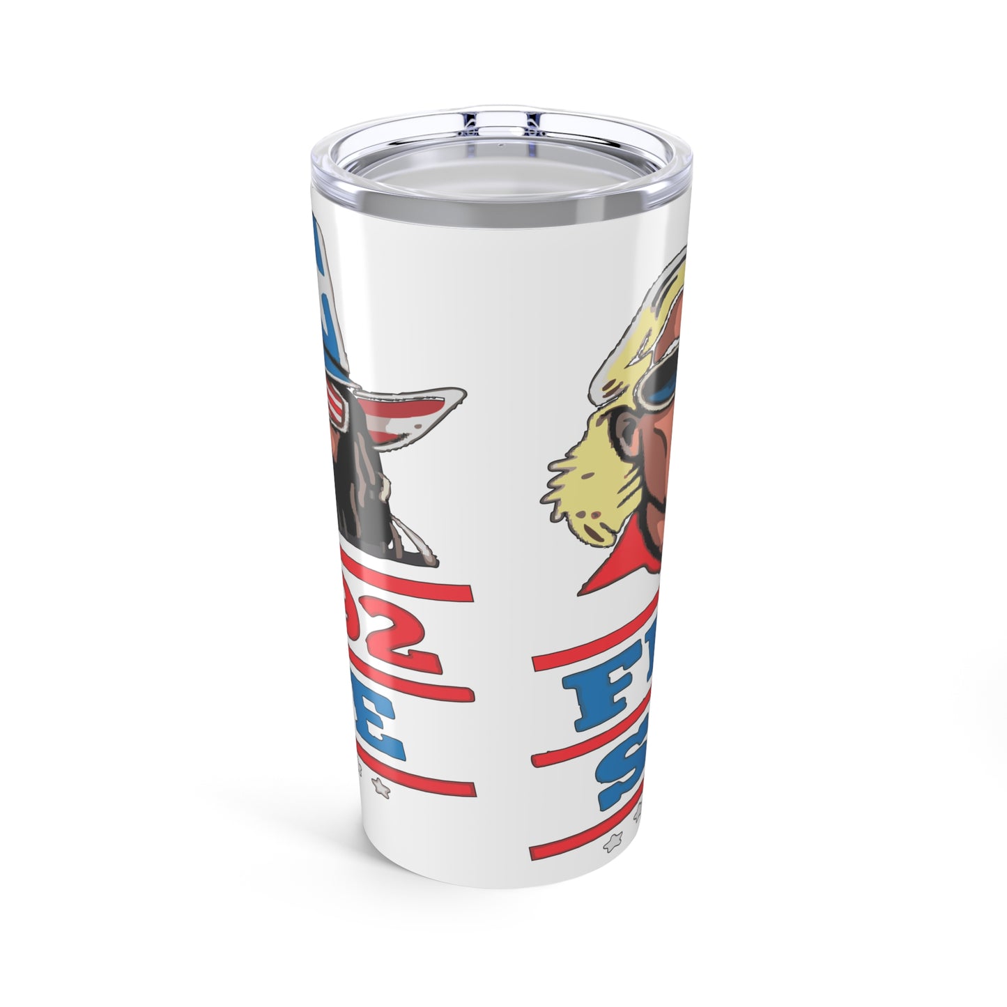 Patriotic Tumbler 20oz - Flair vs Savage, Ideal for BBQs, Tailgating, and Outdoor Celebrations, Perfect Gift for Friends and Family