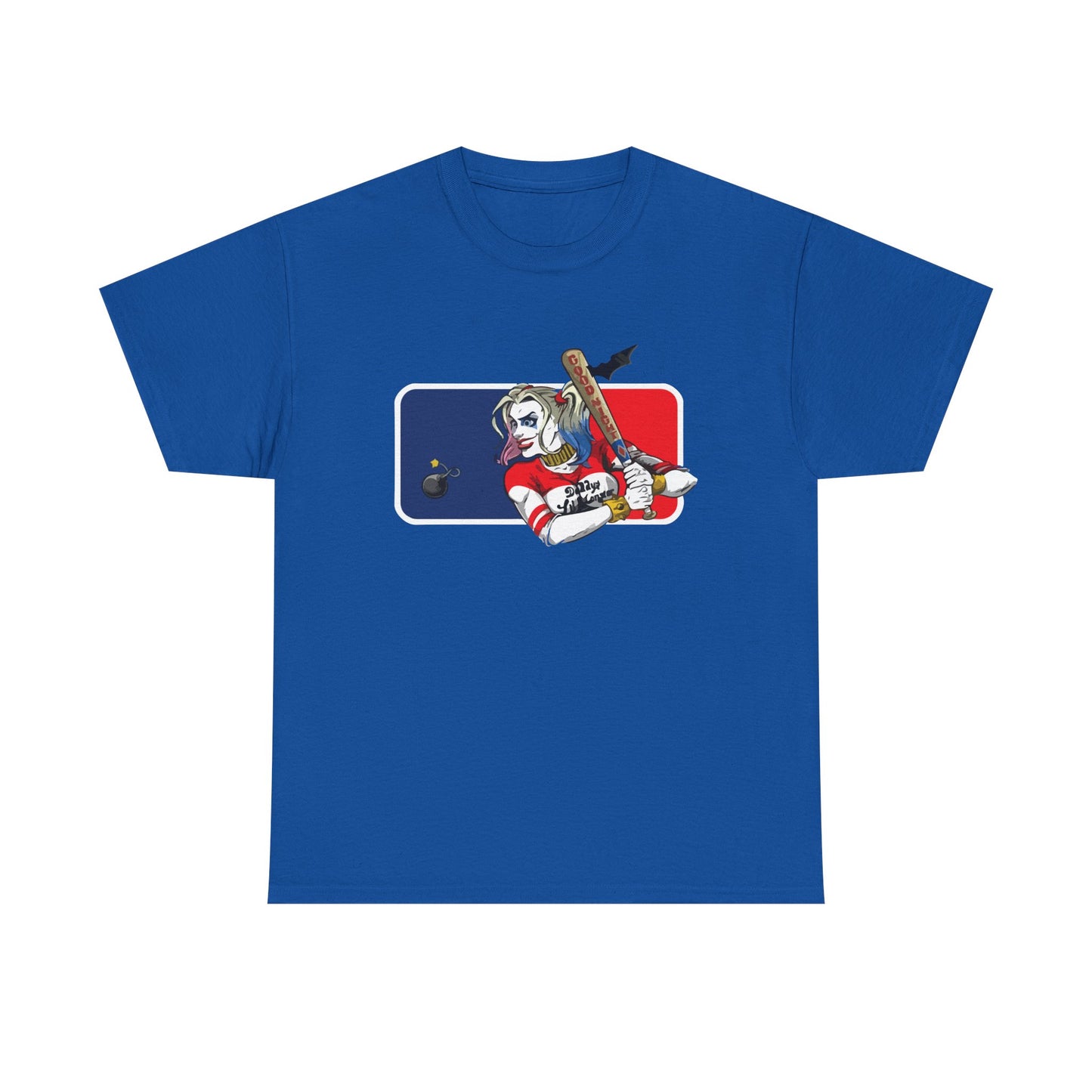 Unisex Baseball Graphic Tee - Harley Quinn DC Casual Wear for Sports Lovers
