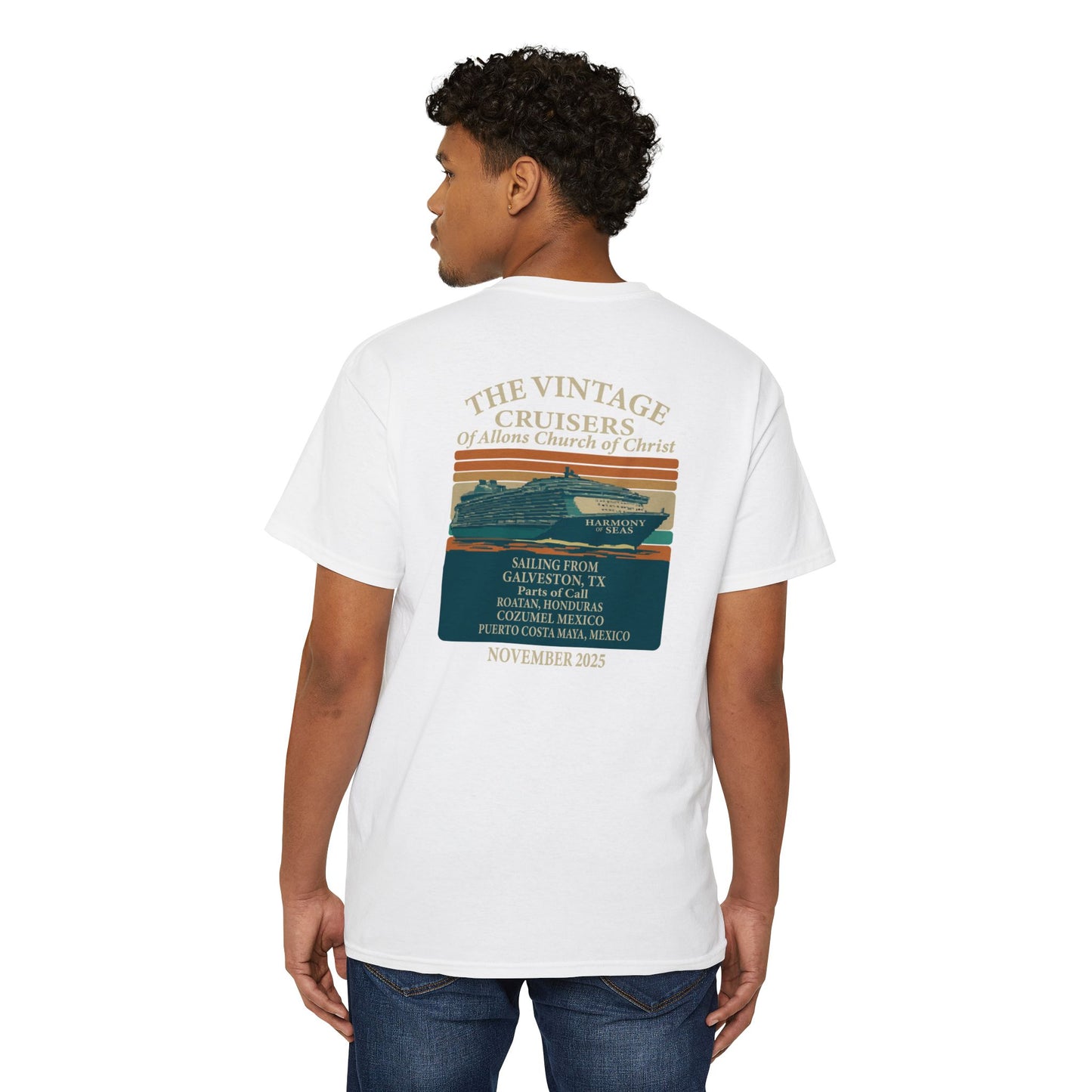 Retro Pocket Tee Allons Church of Christ Cruise 2025 Unisex T-Shirt