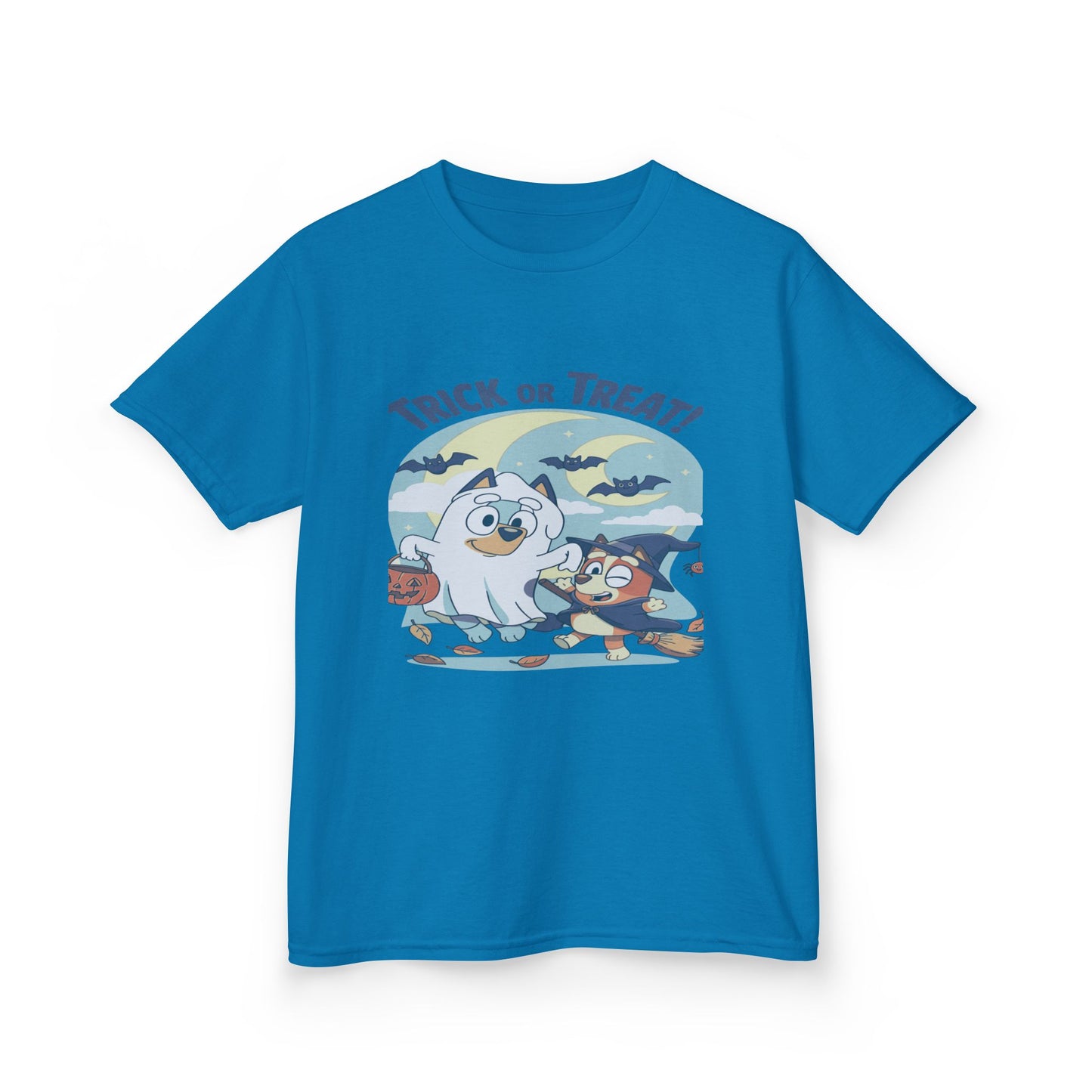 Kids Halloween T-Shirt, Trick or Treat Tee, Fun Ghost & Owl Shirt, Spooky Season Apparel, Cute Costume Top for Kids