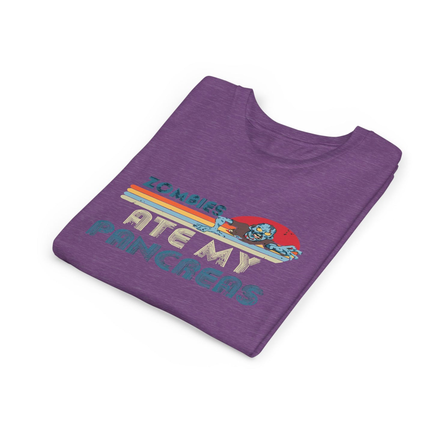 Youth Zombie Tee, Cute Graphic T-Shirt for Kids, Fun Short Sleeve Top, Halloween Costume, Gift for Little Horror Fans