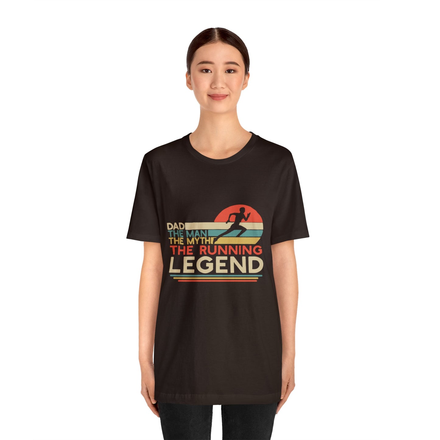 The man. The Myth, The Runner Unisex Jersey Short Sleeve Tee