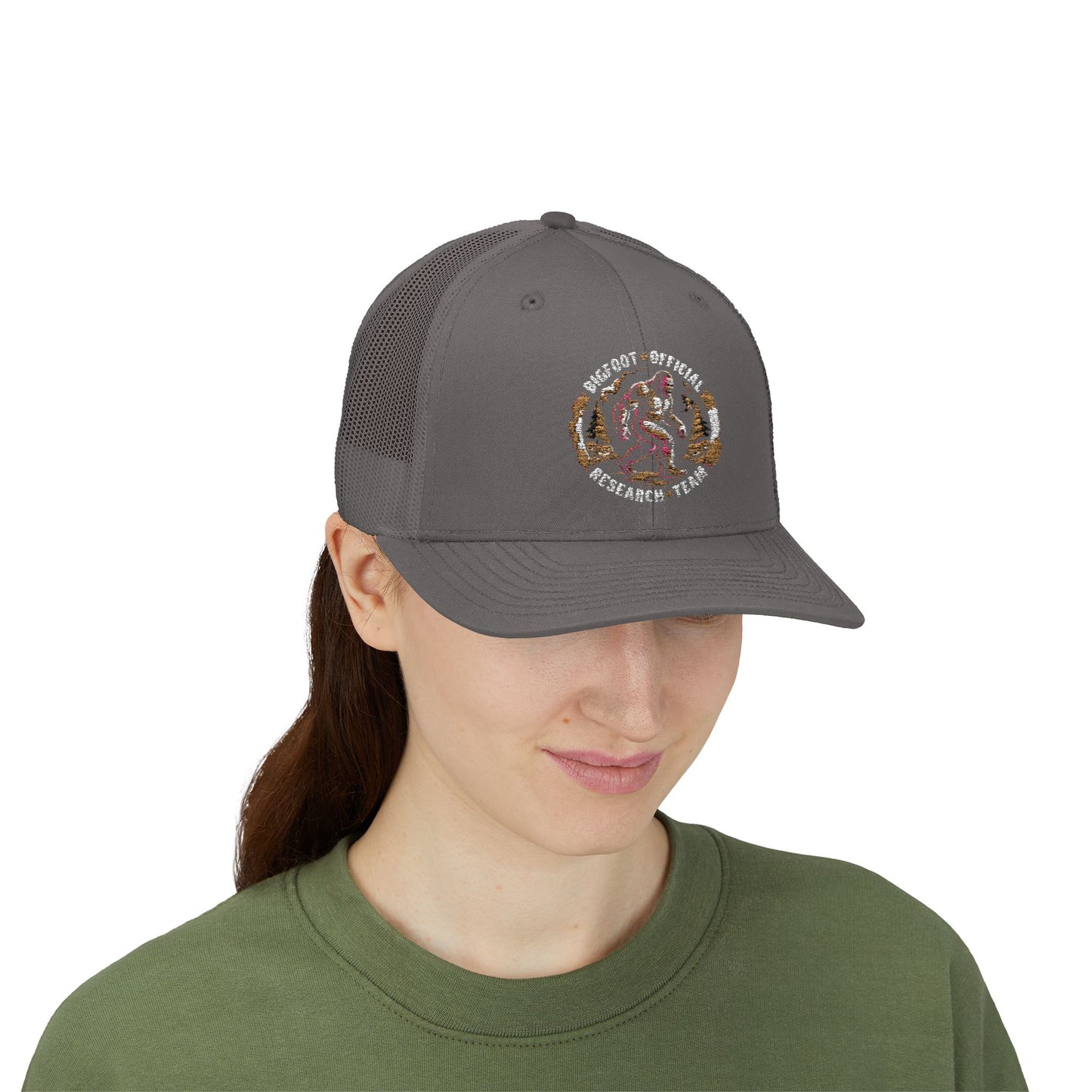 Bigfoot Research Snapback Trucker Cap - Stylish Outdoor Adventure Hat for Him