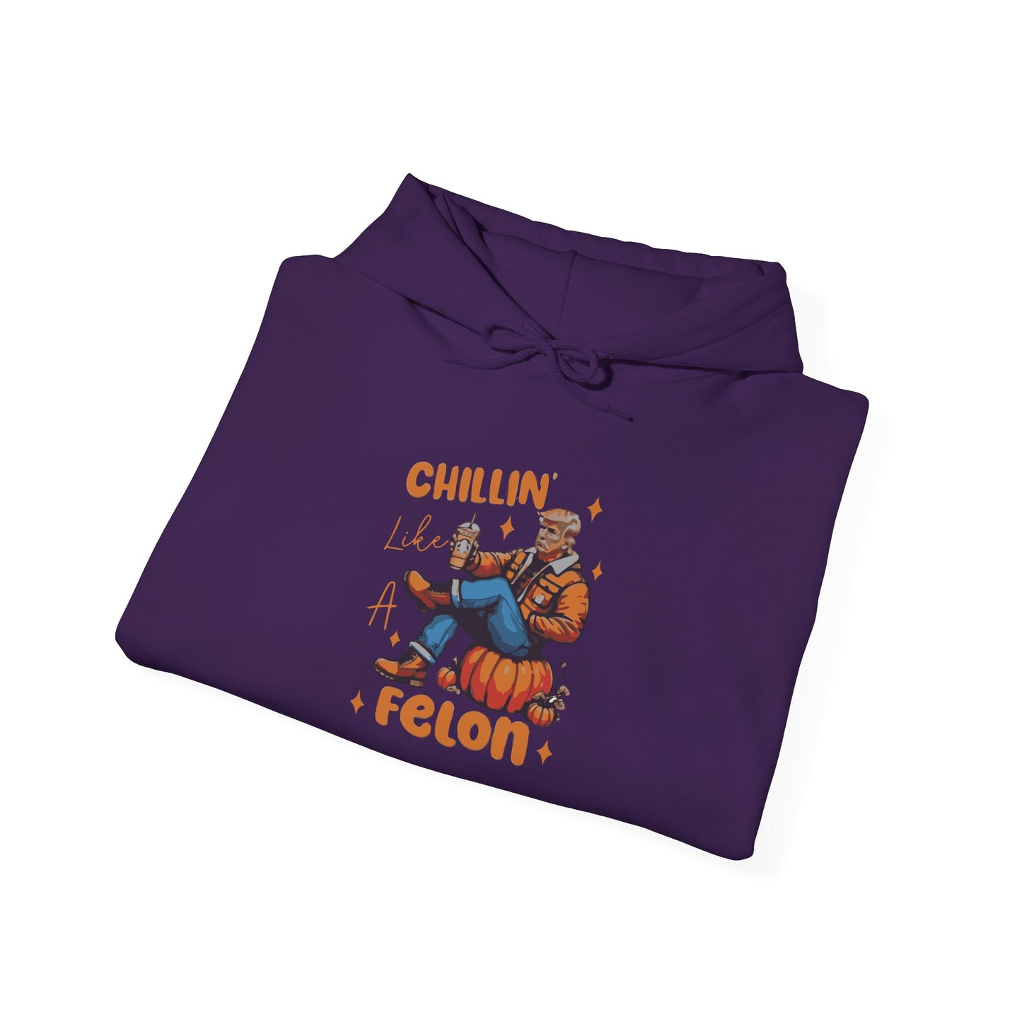 Chillin' Like a Felon Hoodie - Cozy Unisex Sweatshirt for Fall Celebrations