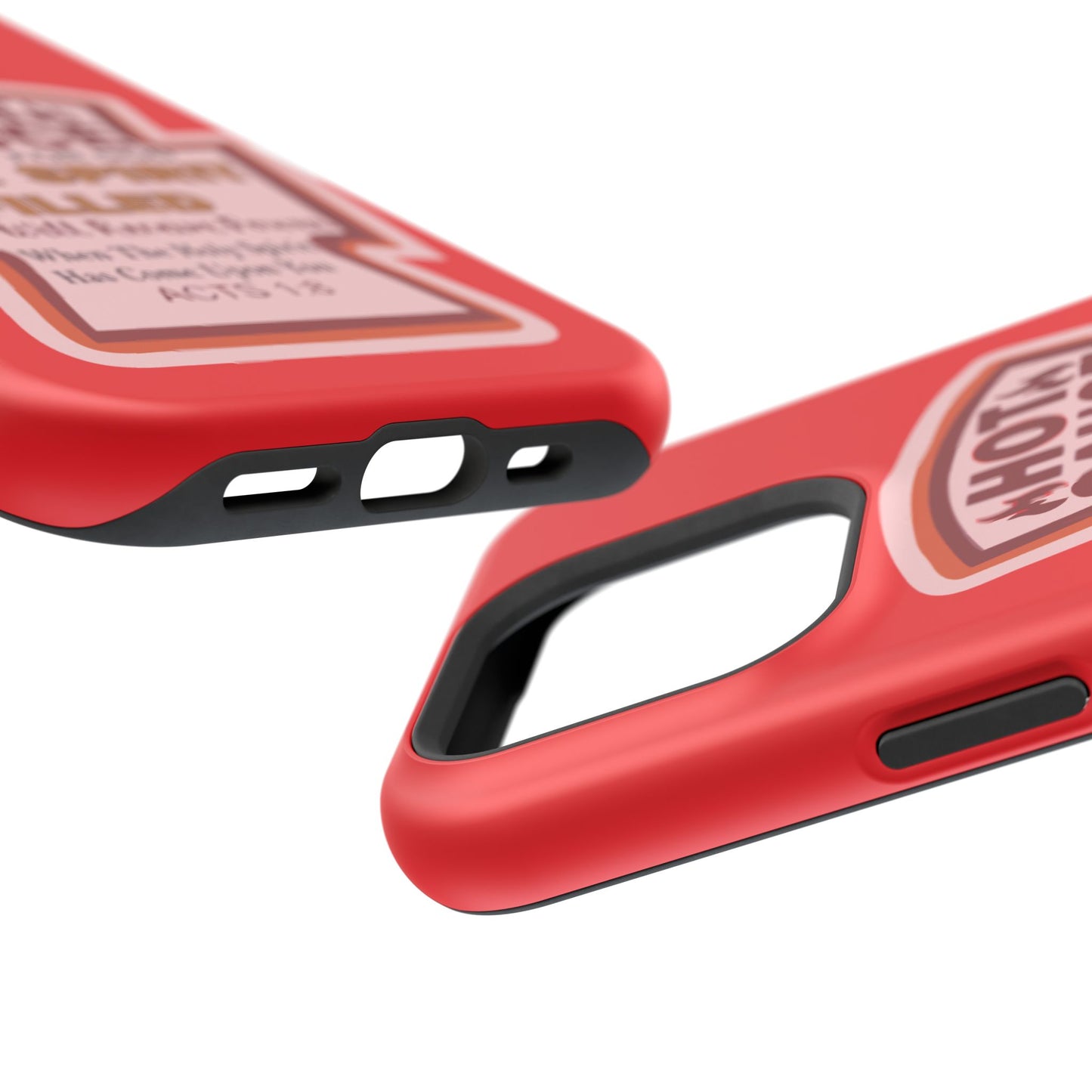 Holy Spirit Hot Sauce Phone Cases - Impact-Resistant, Christian Gift, Spiritual Reminder, Unique Design, Faith-Based Accessory