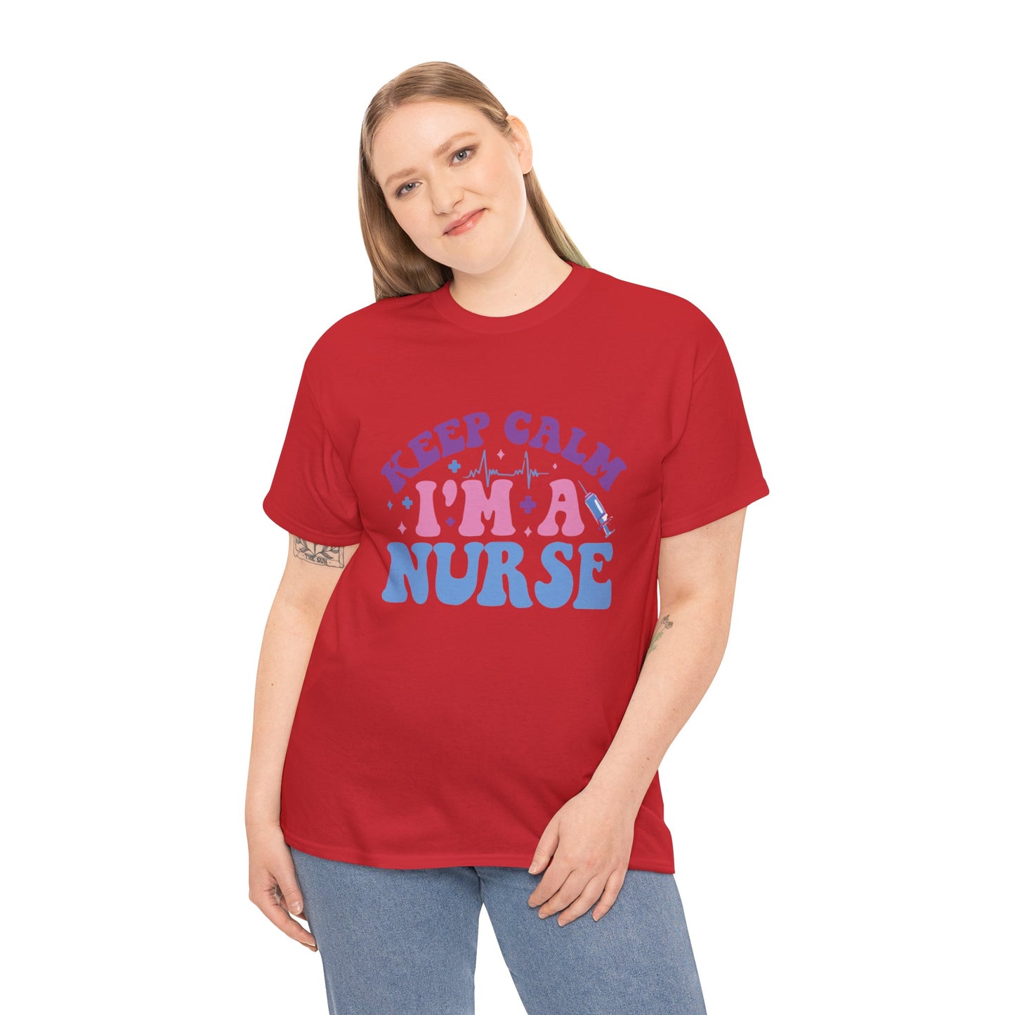 Nurse Appreciation Heavy Cotton Tee, Funny Nurse Gift, Medical Humor Shirt, Nurse Day Celebration Tee, Caregiver Outfit