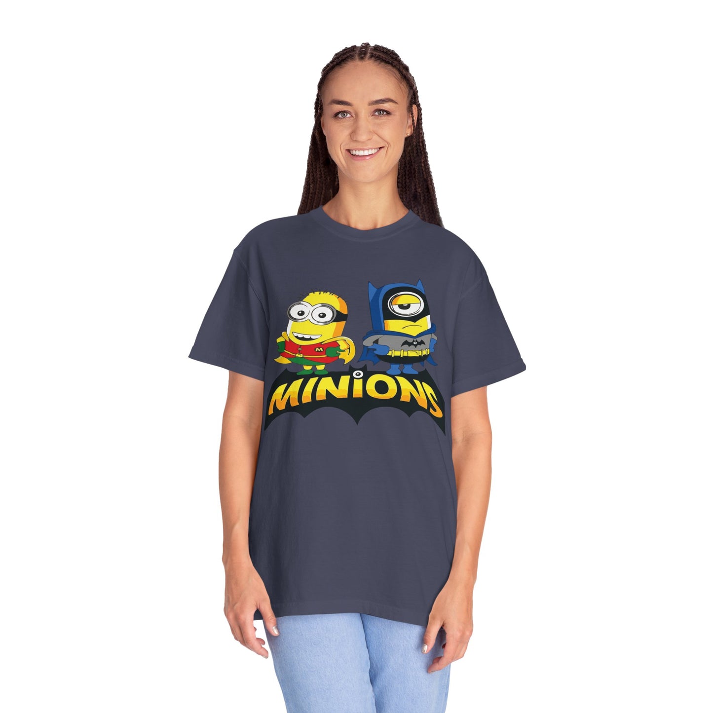 Minions Superhero Unisex T-shirt, Fun Gift for Kids, Cartoon Apparel, Birthday Party Outfit, Family Movie Night Wear