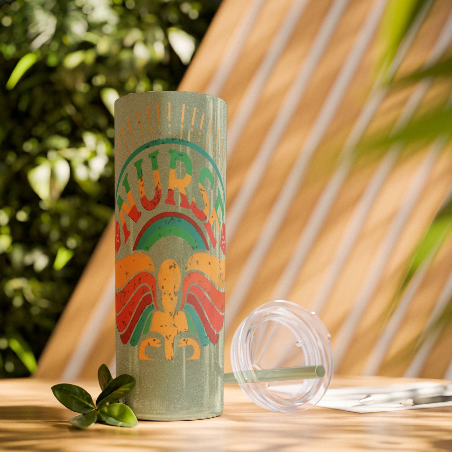 Nurse Skinny Tumbler, 20oz, Motivational Drinkware, Gift for Nurses, Summer Hydration, Nurse Appreciation Day