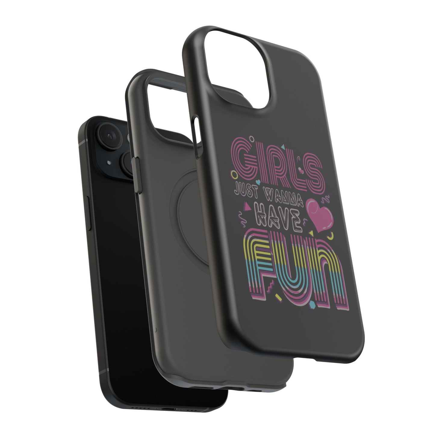 Fun Vibe Phone Case - Girls Just Wanna Have Fun Cell Case, Impact-Resistant Cover, Gift for Teens, Birthday Party Accessory, Trendy Tech