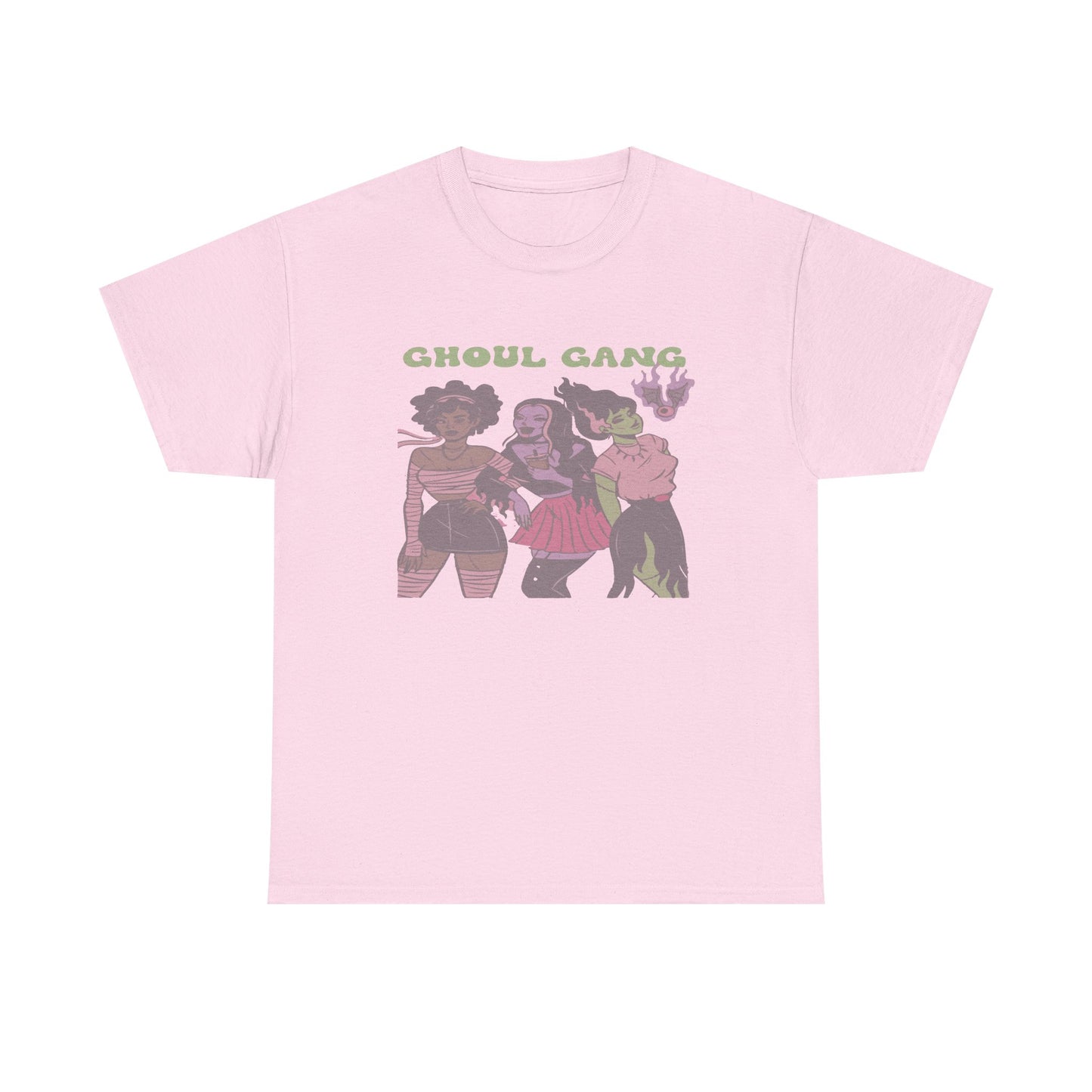 Ghoul Gang Unisex Heavy Cotton Tee | Halloween T-Shirt, Spooky Apparel, Gothic Fashion, Funny Gift, Group Costume