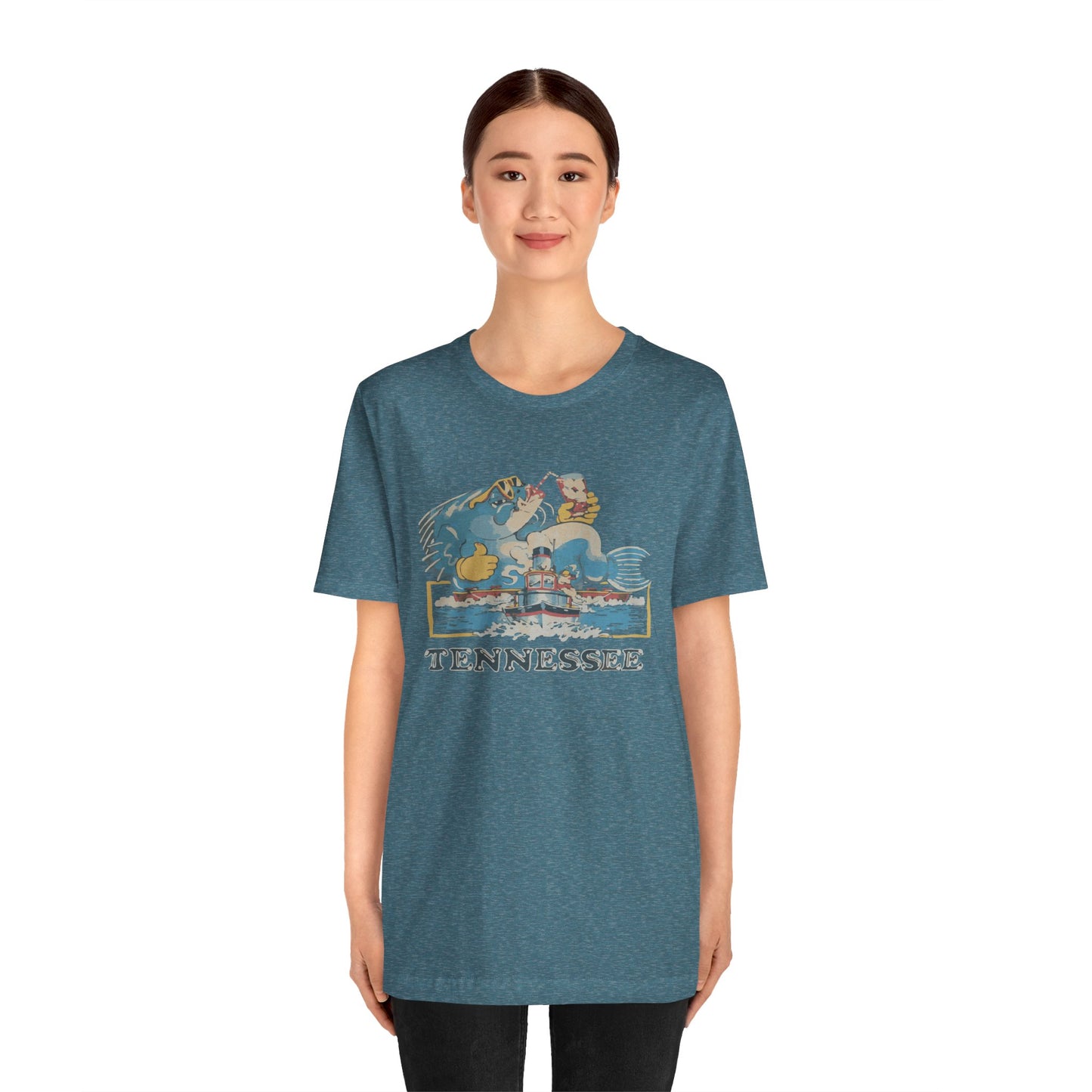Tennessee Vintage Graphic Tee, Unisex Jersey Short Sleeve T-Shirt, Souvenir Shirt, Vacation Wear, Gift for Travelers, Retro Tee