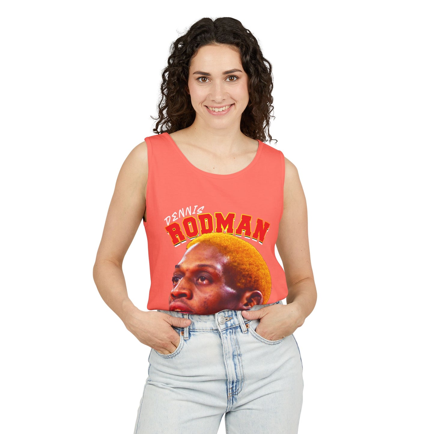 Dennis Rodman Vintage Tank Top, Unisex Graphic Tee, Sports Apparel, Summer Wear, Basketball Fan Gift