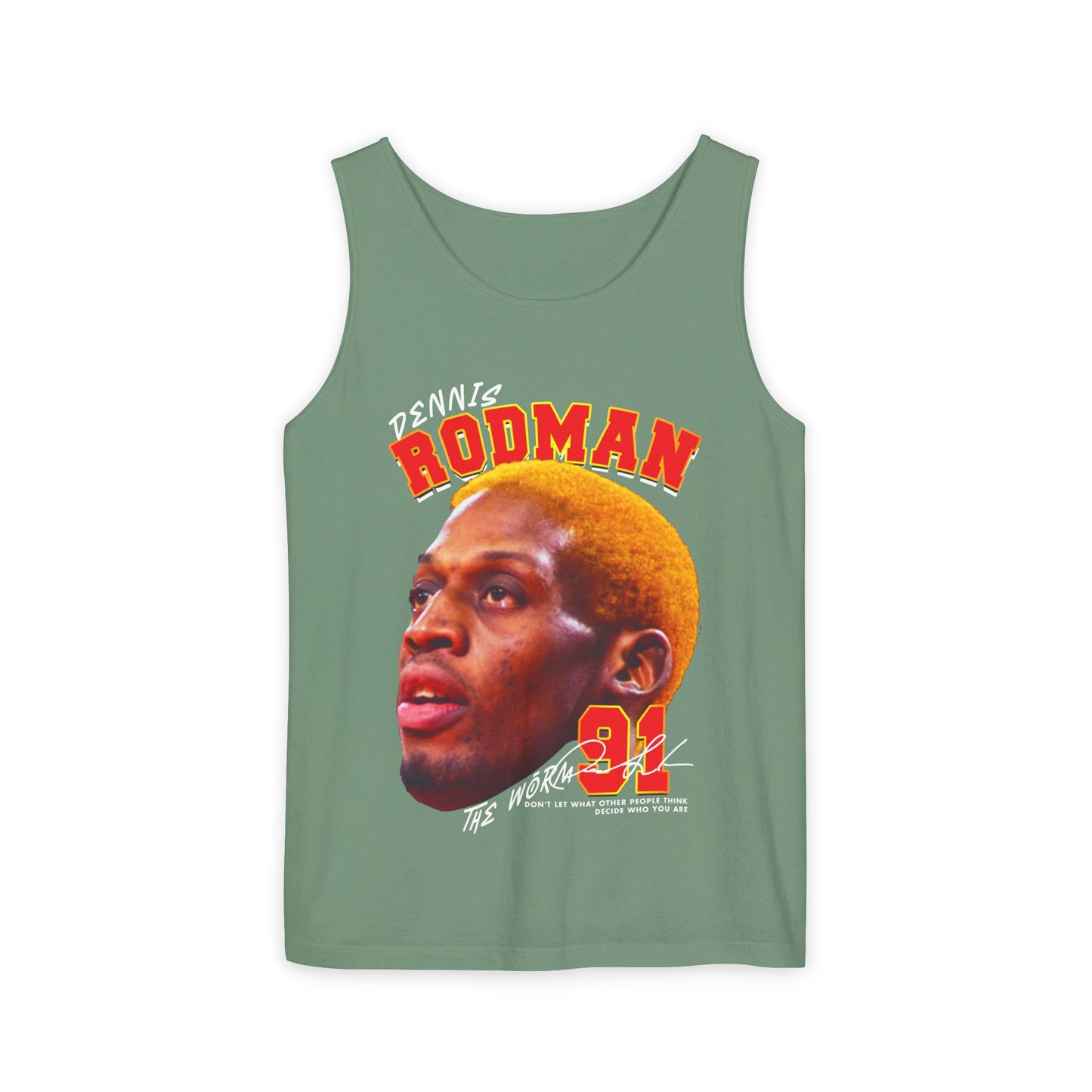 Dennis Rodman Vintage Tank Top, Unisex Graphic Tee, Sports Apparel, Summer Wear, Basketball Fan Gift
