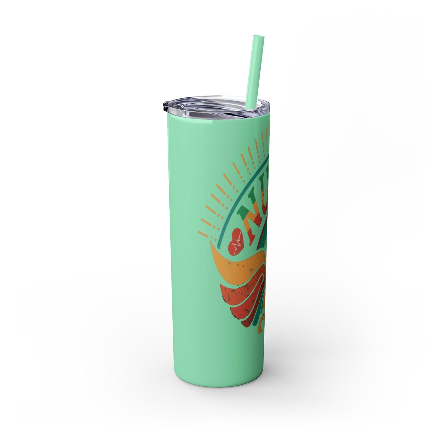 Nurse Skinny Tumbler, 20oz, Motivational Drinkware, Gift for Nurses, Summer Hydration, Nurse Appreciation Day
