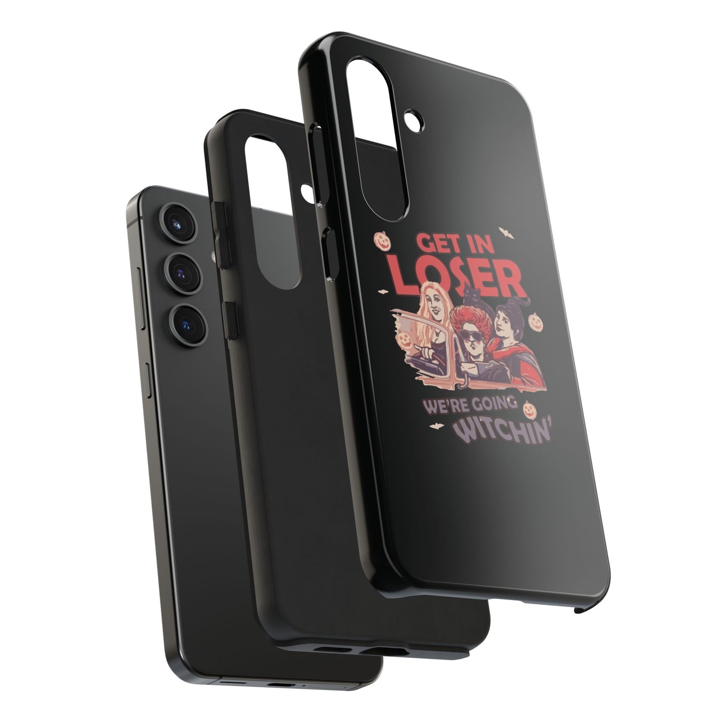 Witchy Tough Phone Case - Get in Loser Design, Halloween Gift, Spooky Style, Kawaii Aesthetic, Cell Phone Cover