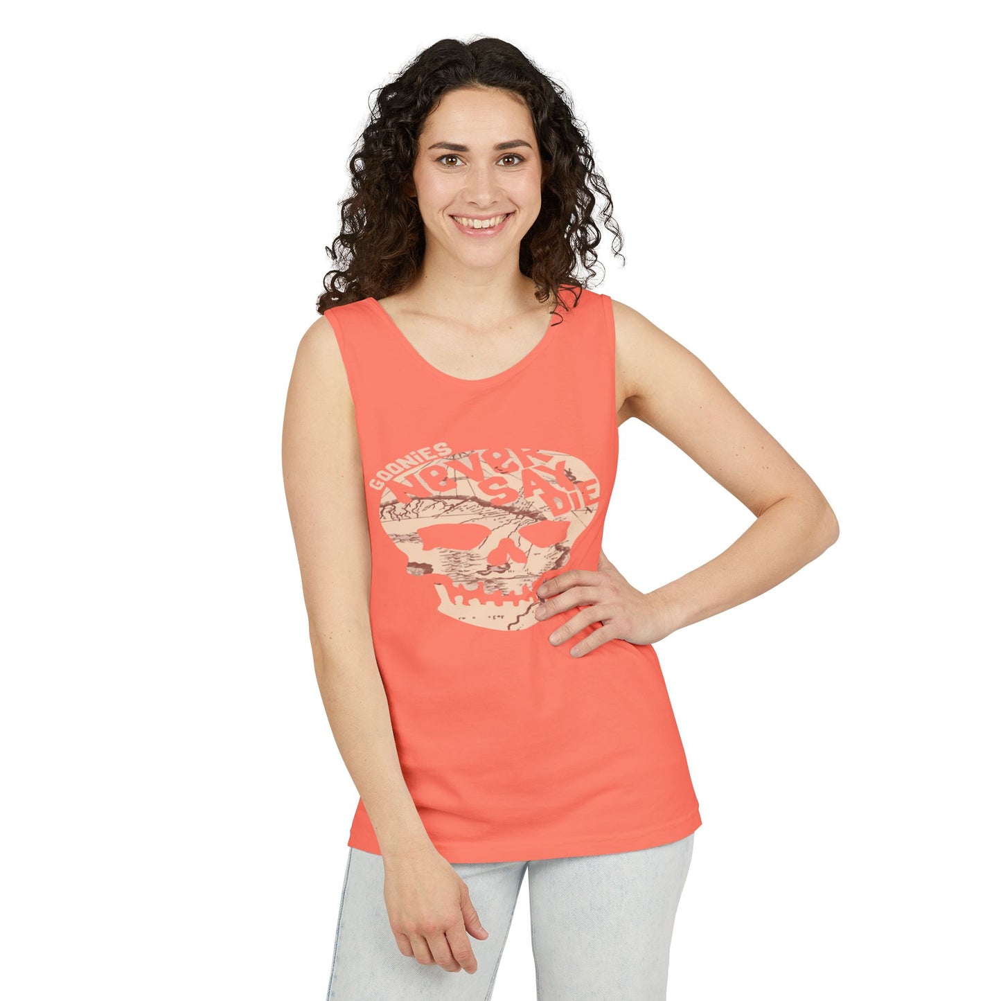 Cool Skull Graphic Tank Top, Unisex Summer Tee, Beachwear, Festival Outfit, Casual Wear, Graphic Apparel